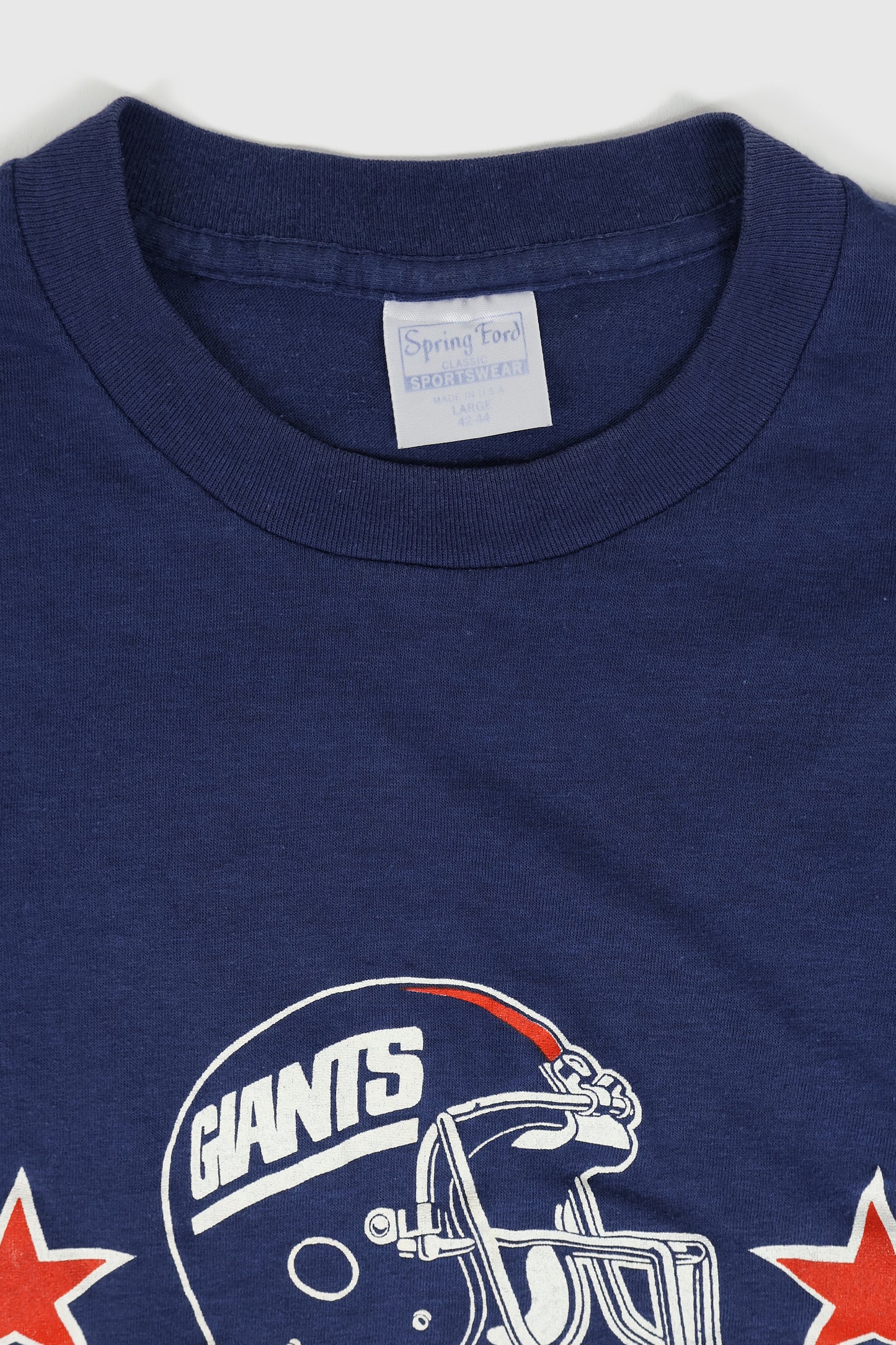 Vintage Cropped New York Giants Super Bowl XXI Tee