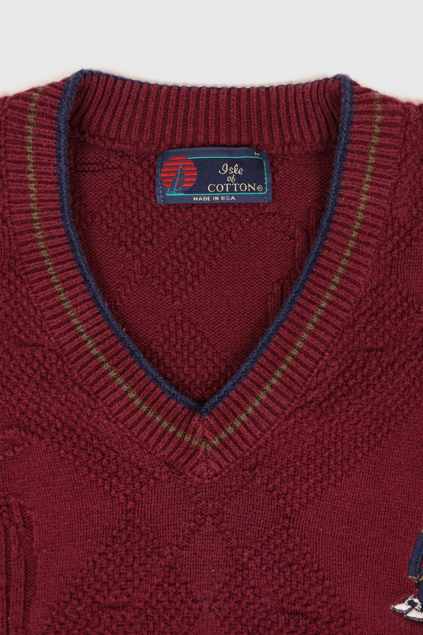 Vintage Embroidered Golf Sweater  Image 2