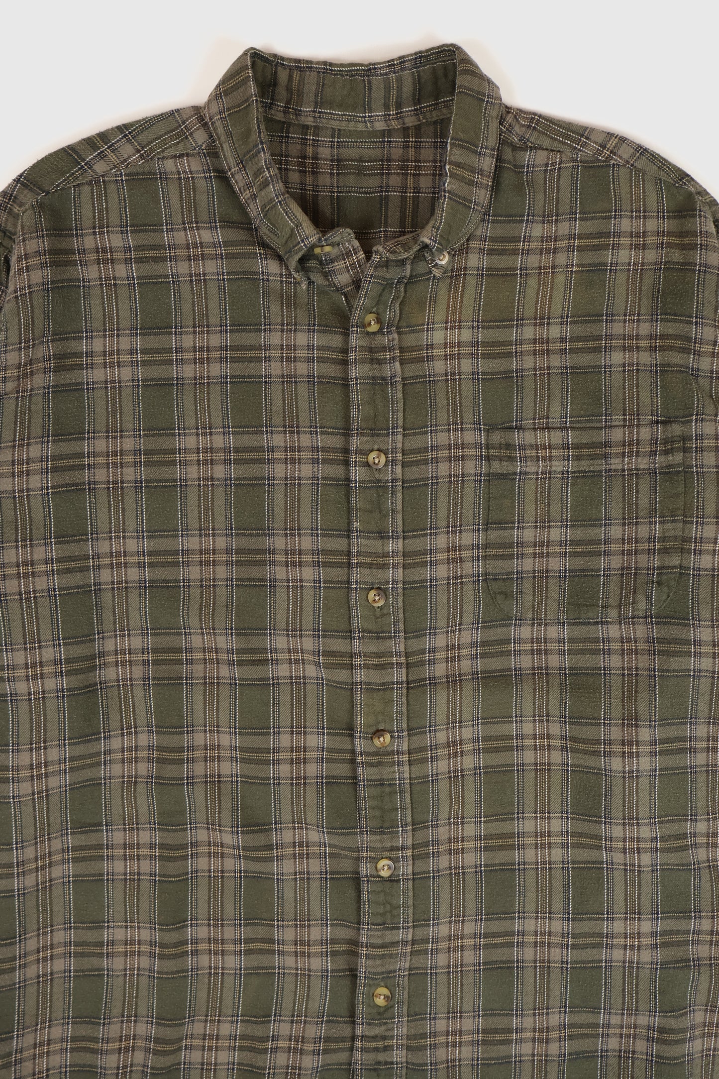 Vintage Plaid Button-Down Shirt  Image 1