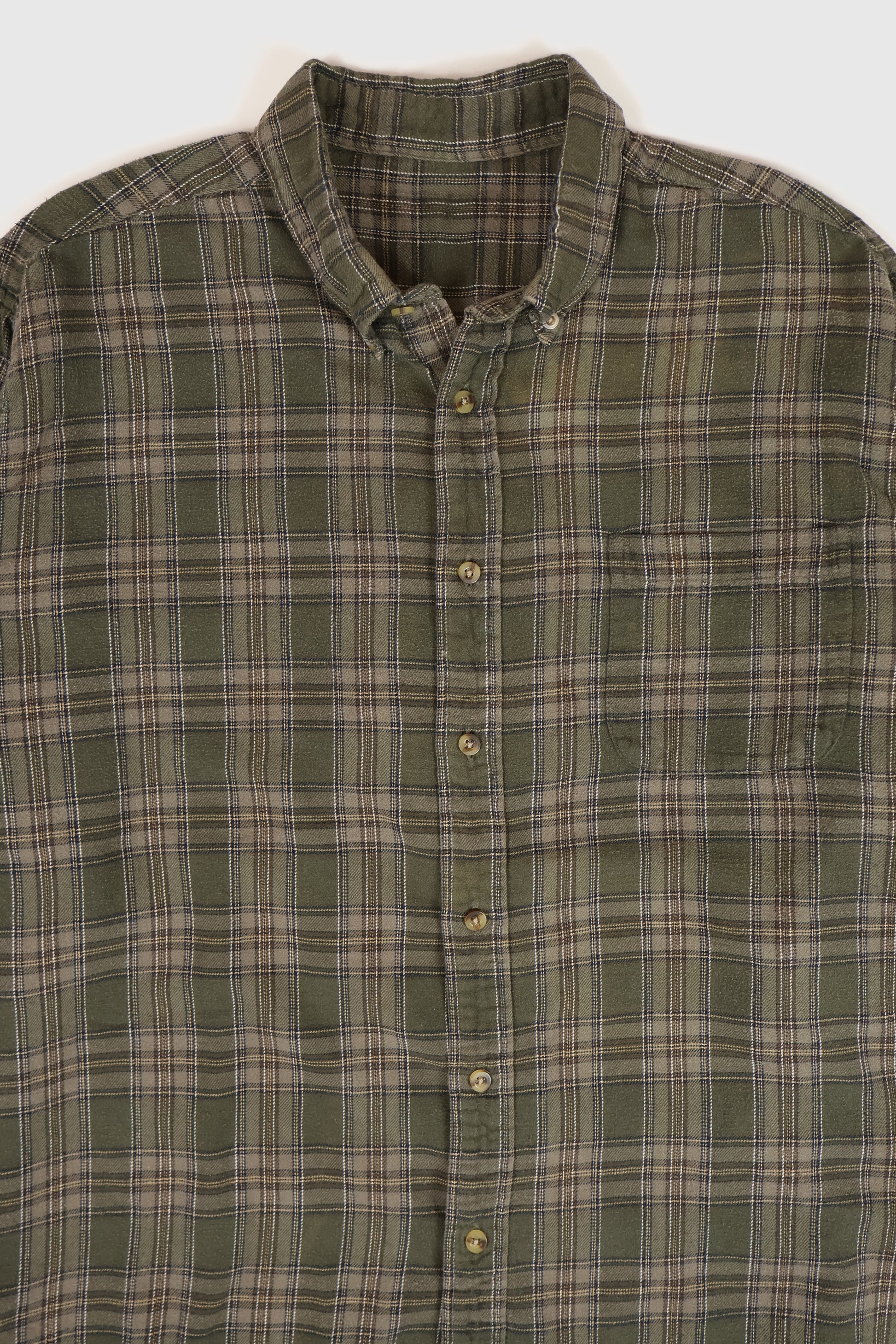 Vintage Plaid Button-Down Shirt  Image 1