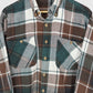 Vintage Green Plaid Button-Down Shirt