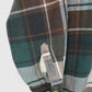 Vintage Green Plaid Button-Down Shirt