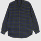 Vintage Green Plaid Flannel Button-Down Shirt Image 0