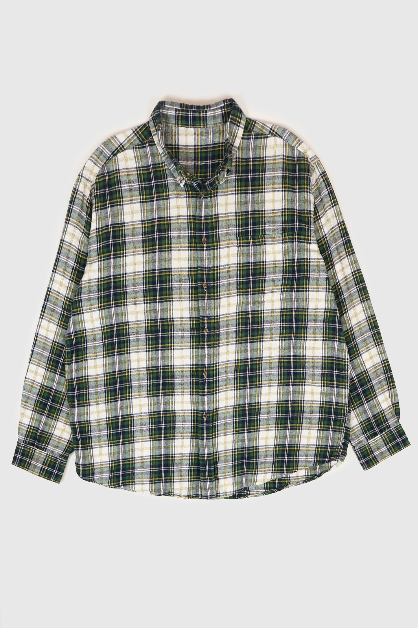Vintage Plaid Flannel Button-Down Shirt Image 0