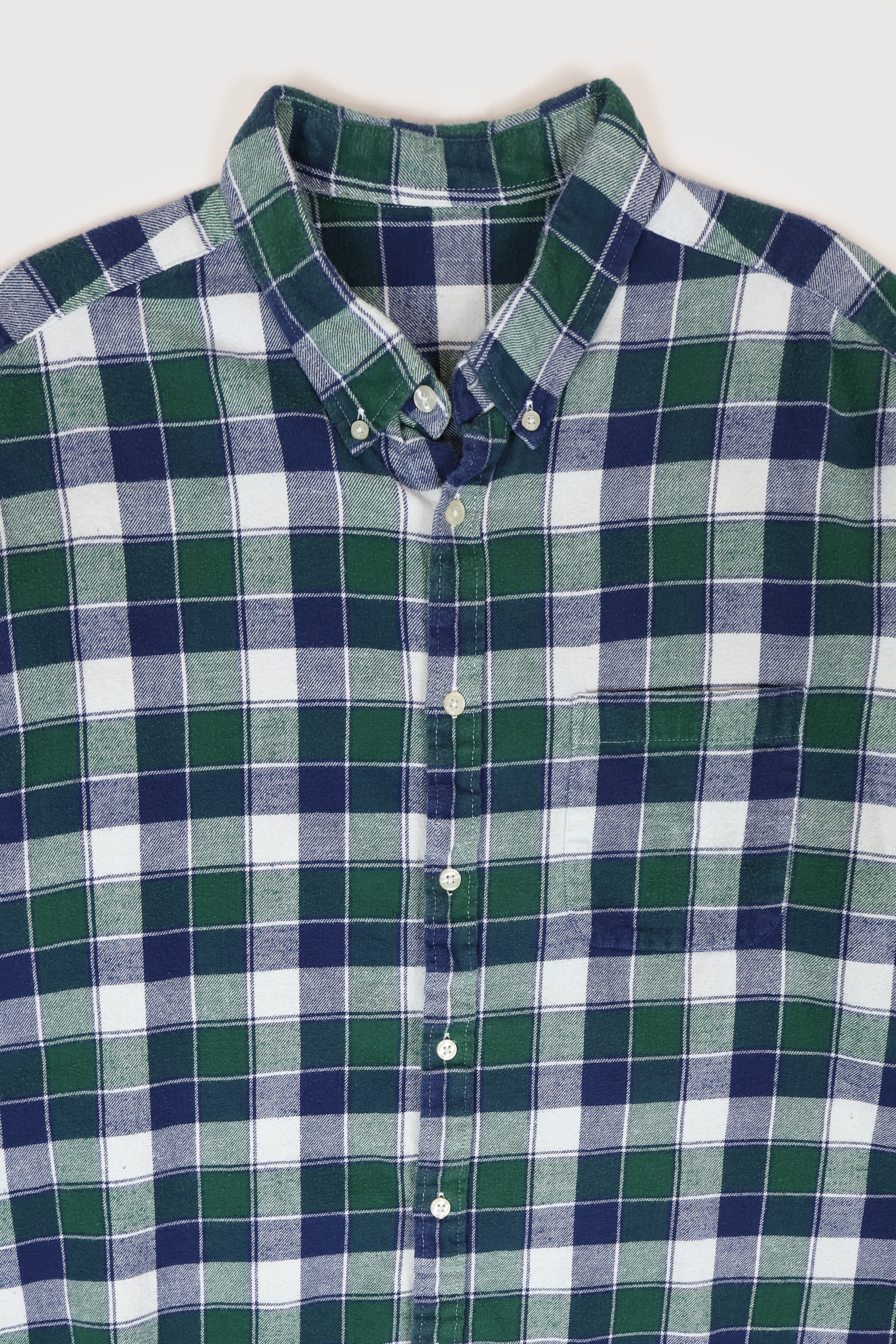 Vintage Flannel Button-Down Shirt Image 1