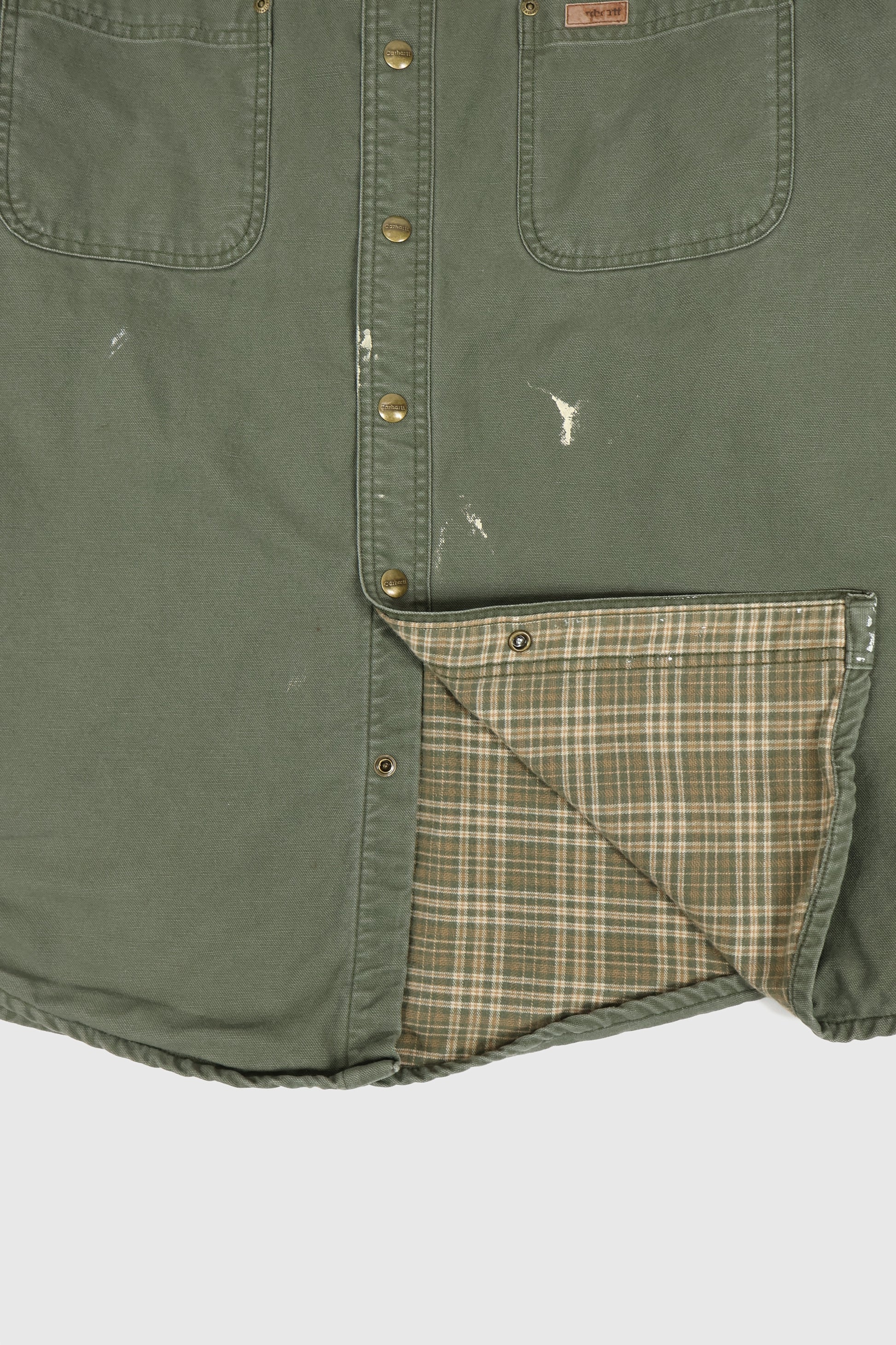 Vintage Carhartt Snap-Button Shirt Jacket Image 3