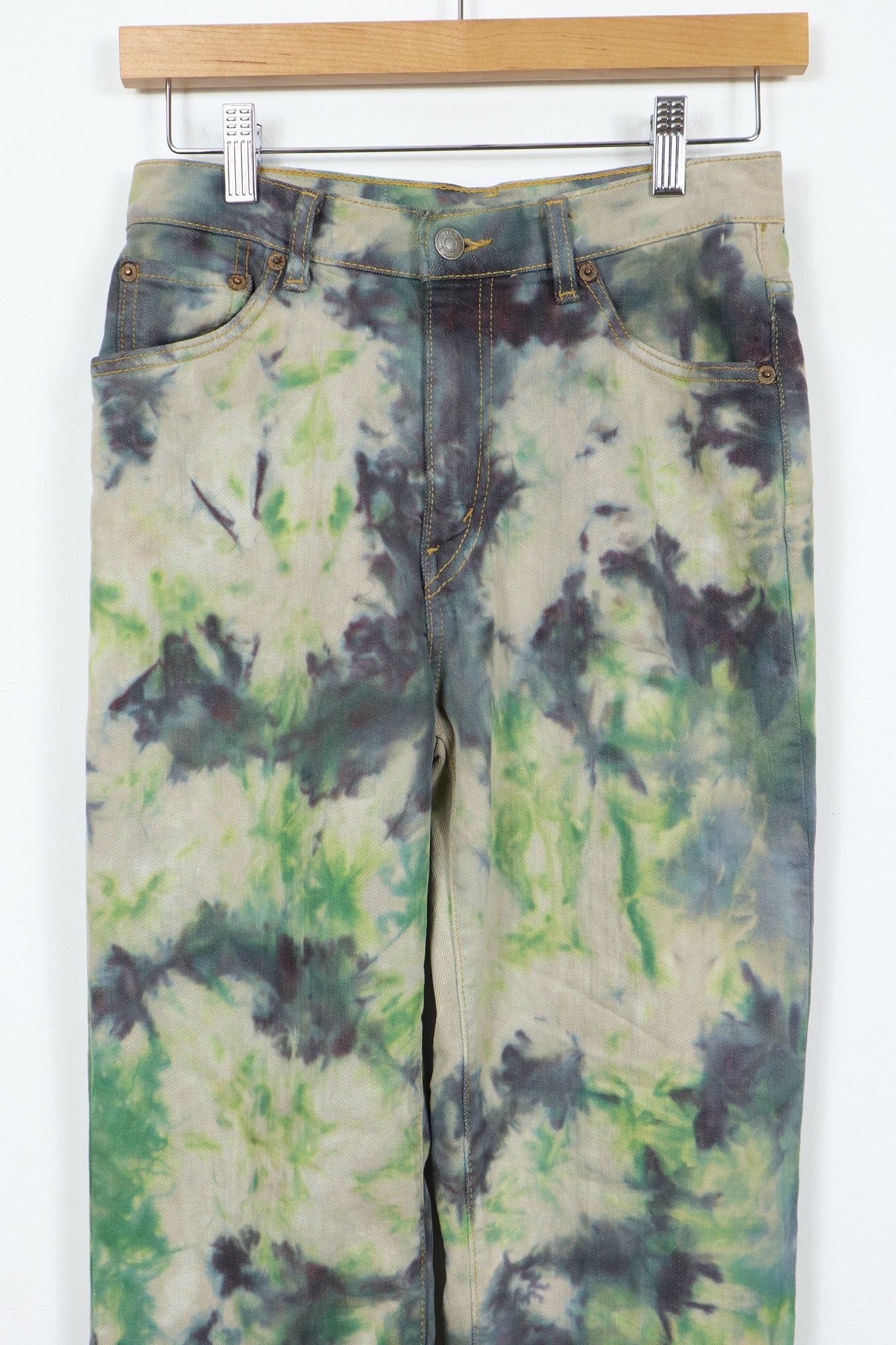 Reworked Camo Dyed Slim Fit Jeans