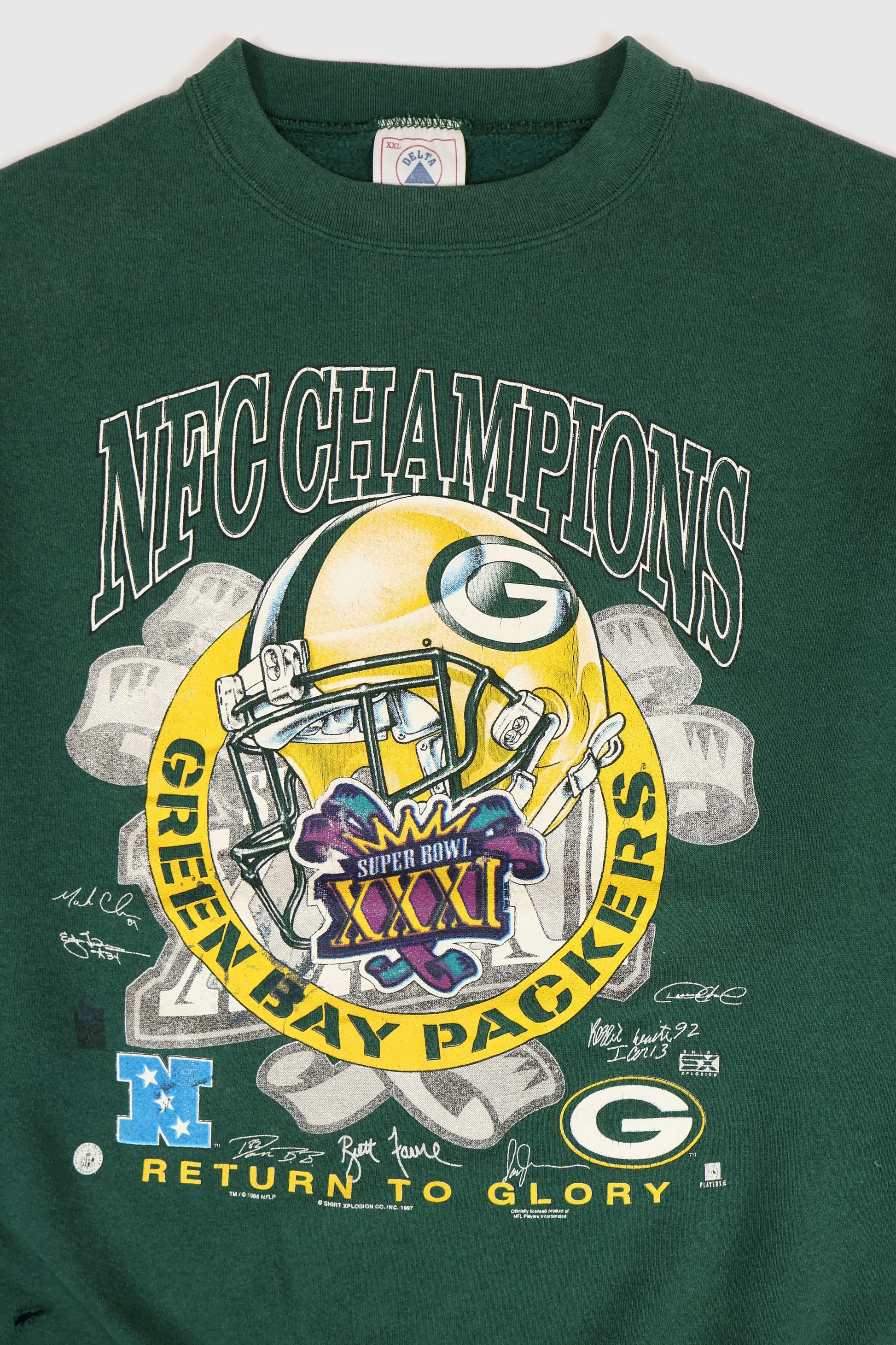 Vintage Green Bay Packers NFC Champions Crewneck Image 1