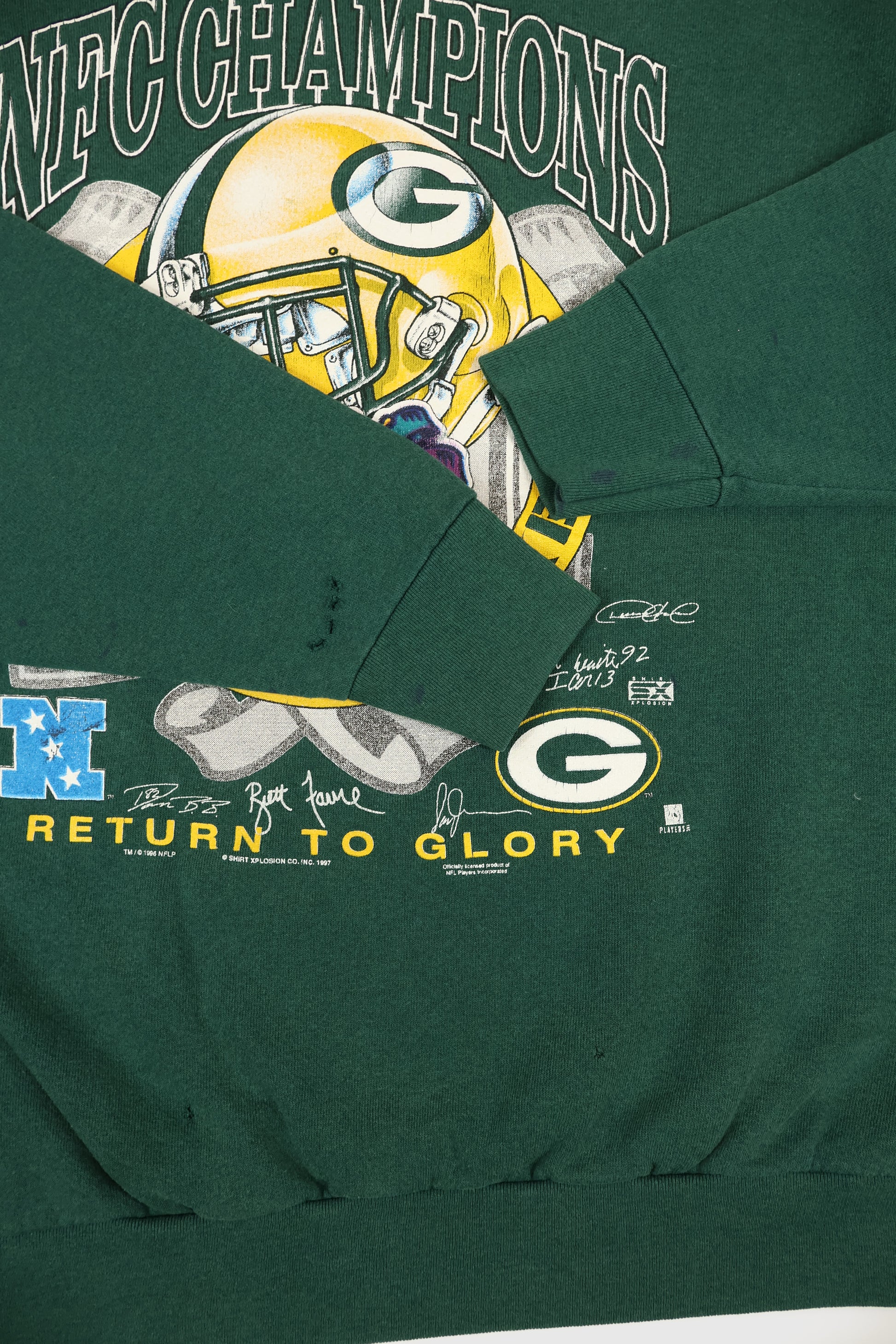 Vintage Green Bay Packers NFC Champions Crewneck Image 4