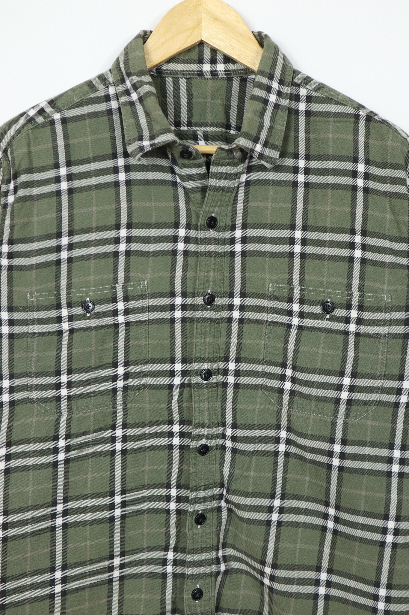 Vintage Plaid Button-Down Shirt