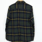 Green Plaid Flannel Button-Down Shirt