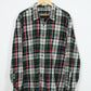 Plaid Flannel Button-Down Shirt