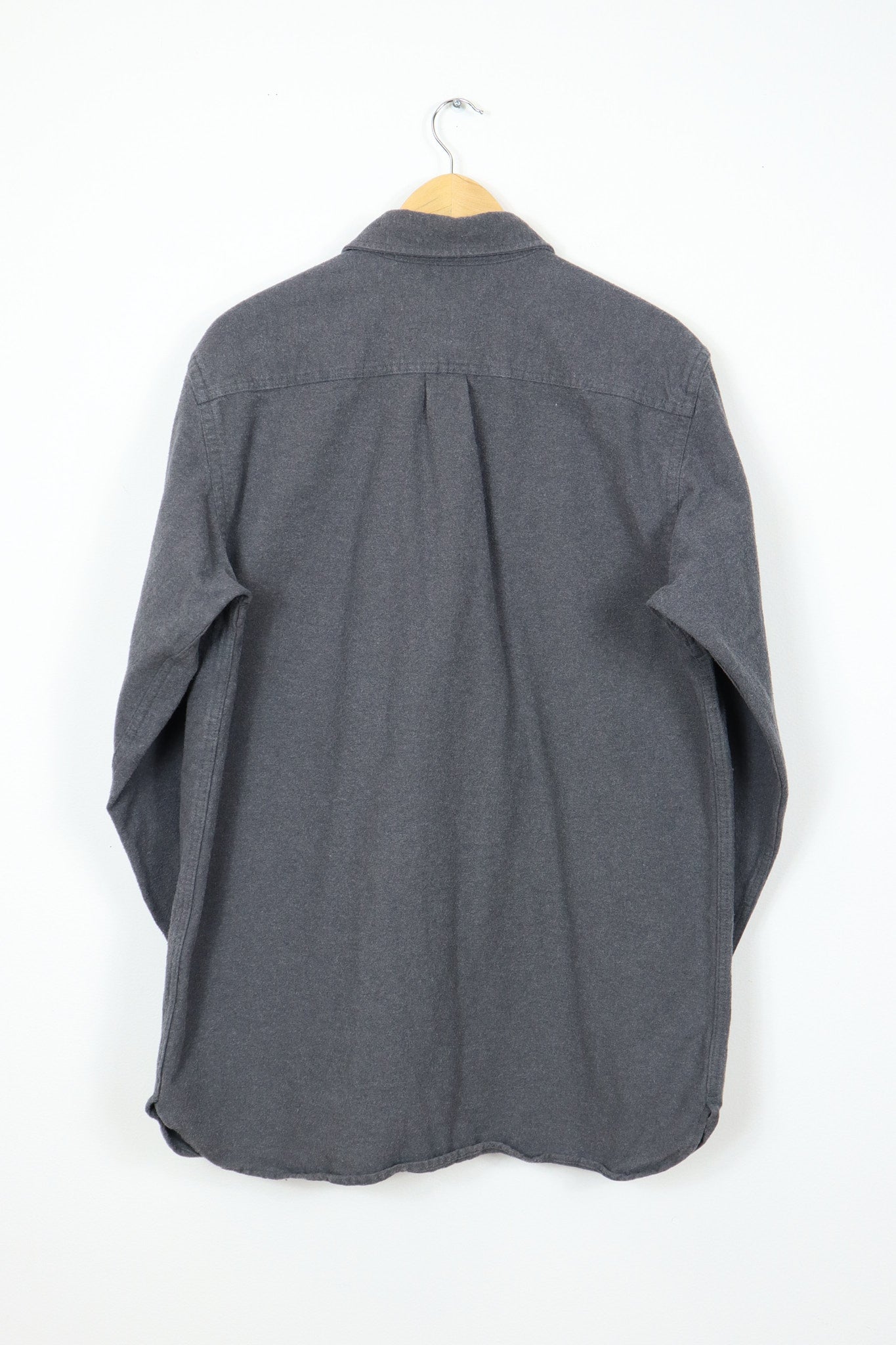 L.L. Bean Grey Flannel Button-Down