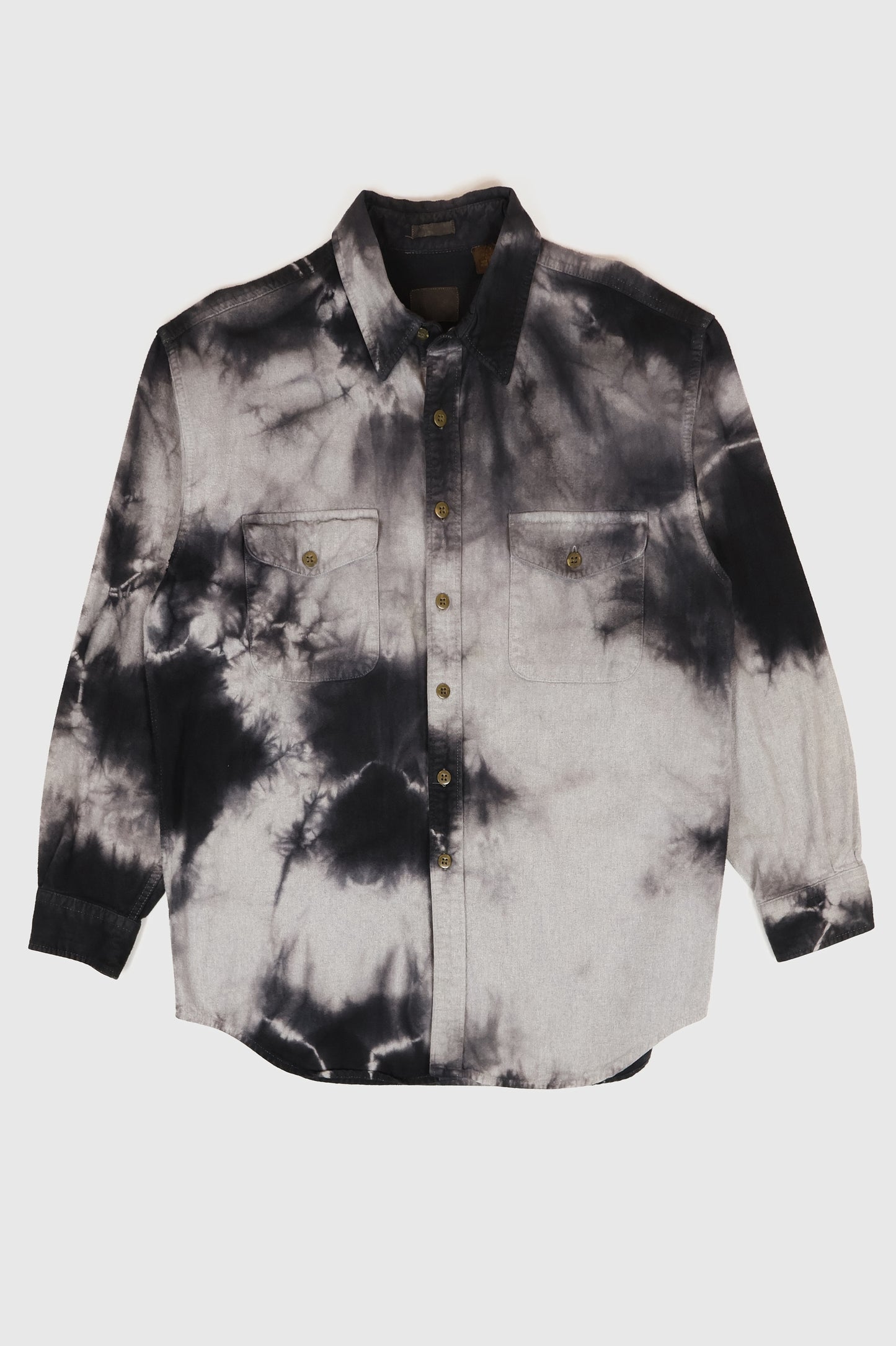 Vintage Dyed Flannel Button-Down Shirt Image 0