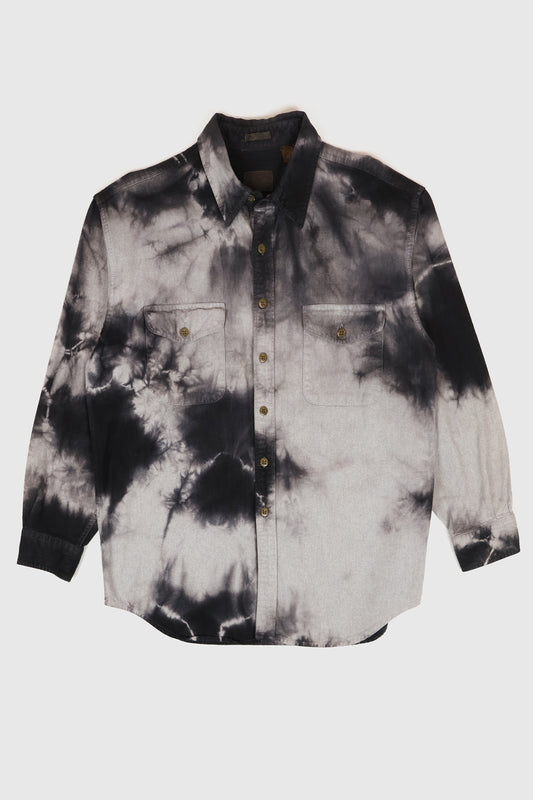 Vintage Dyed Flannel Button-Down Shirt Image 0