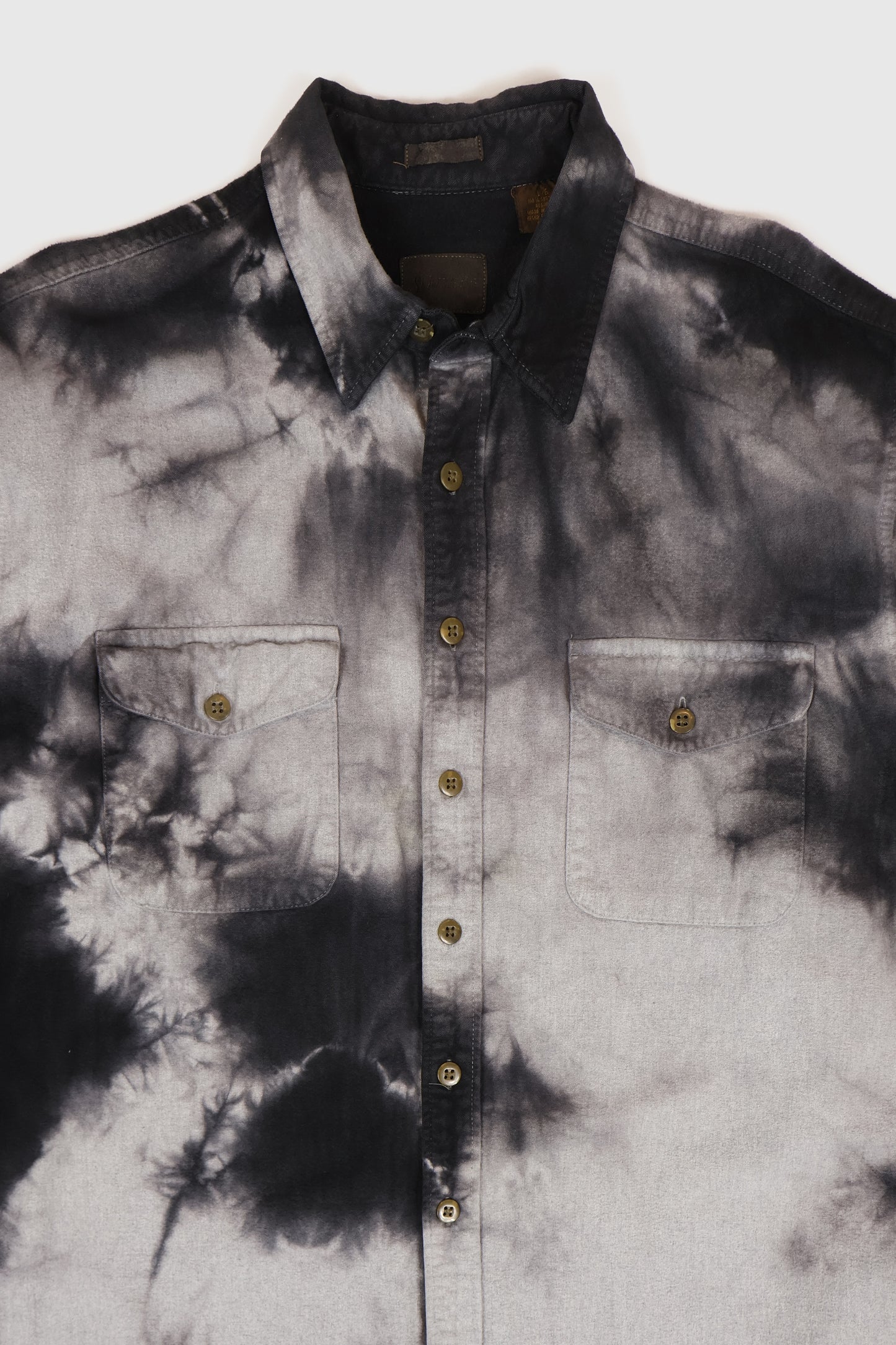 Vintage Dyed Flannel Button-Down Shirt Image 2