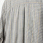 Grey Plaid Flannel Button-Down Shirt