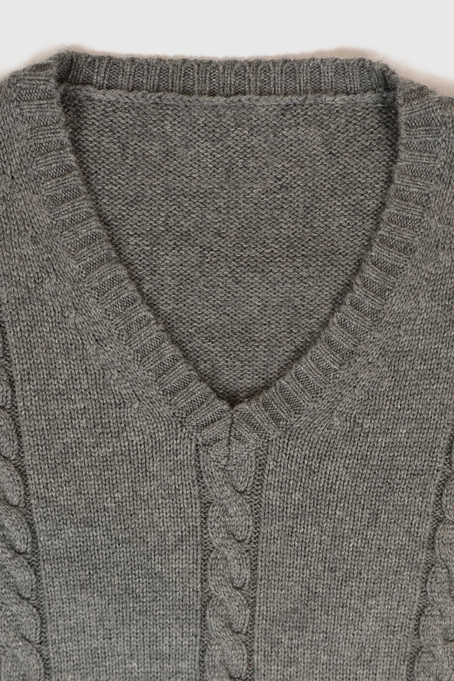 Vintage Grey Sweater Vest 02 Image 2