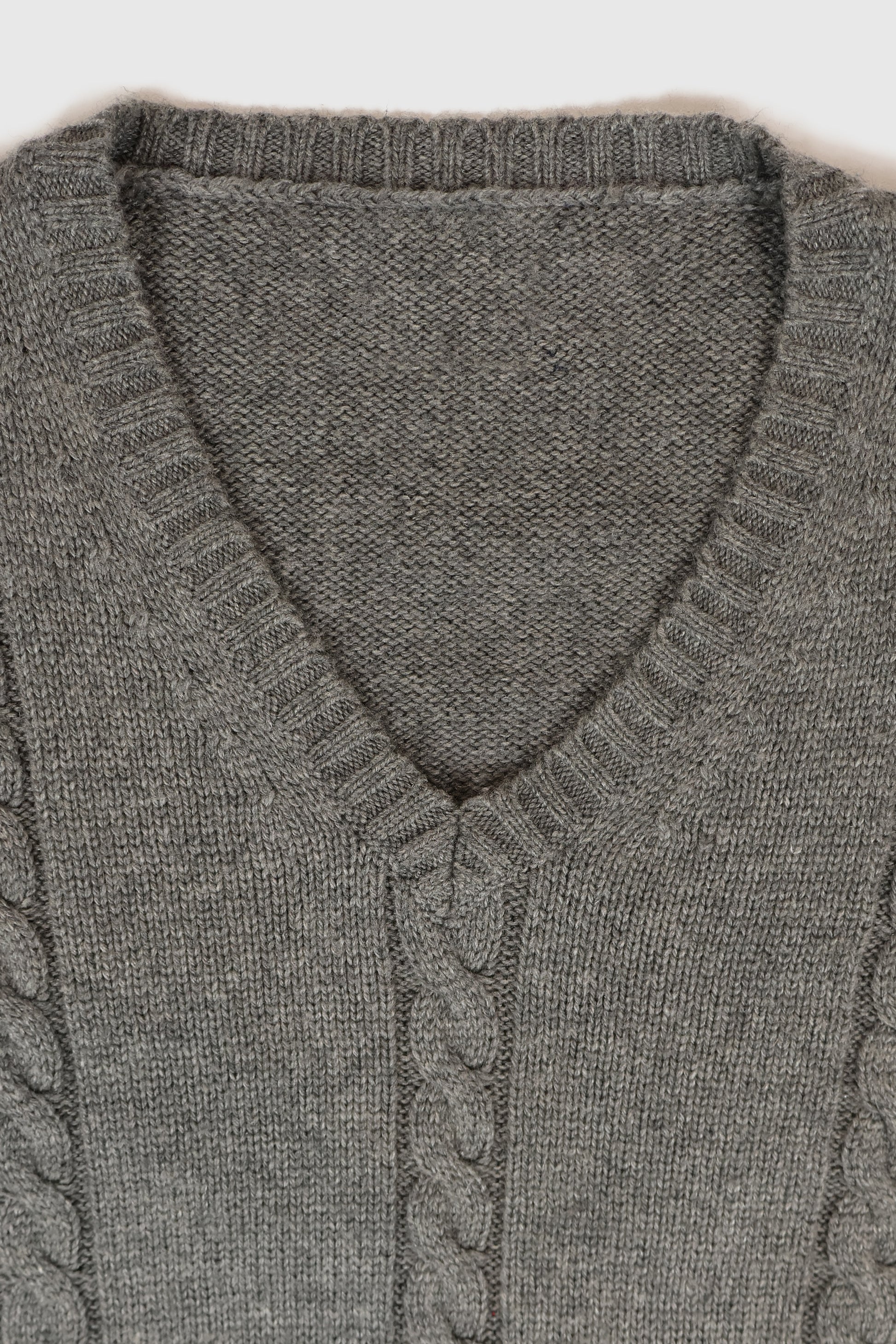 Vintage Grey Sweater Vest 02 Image 2
