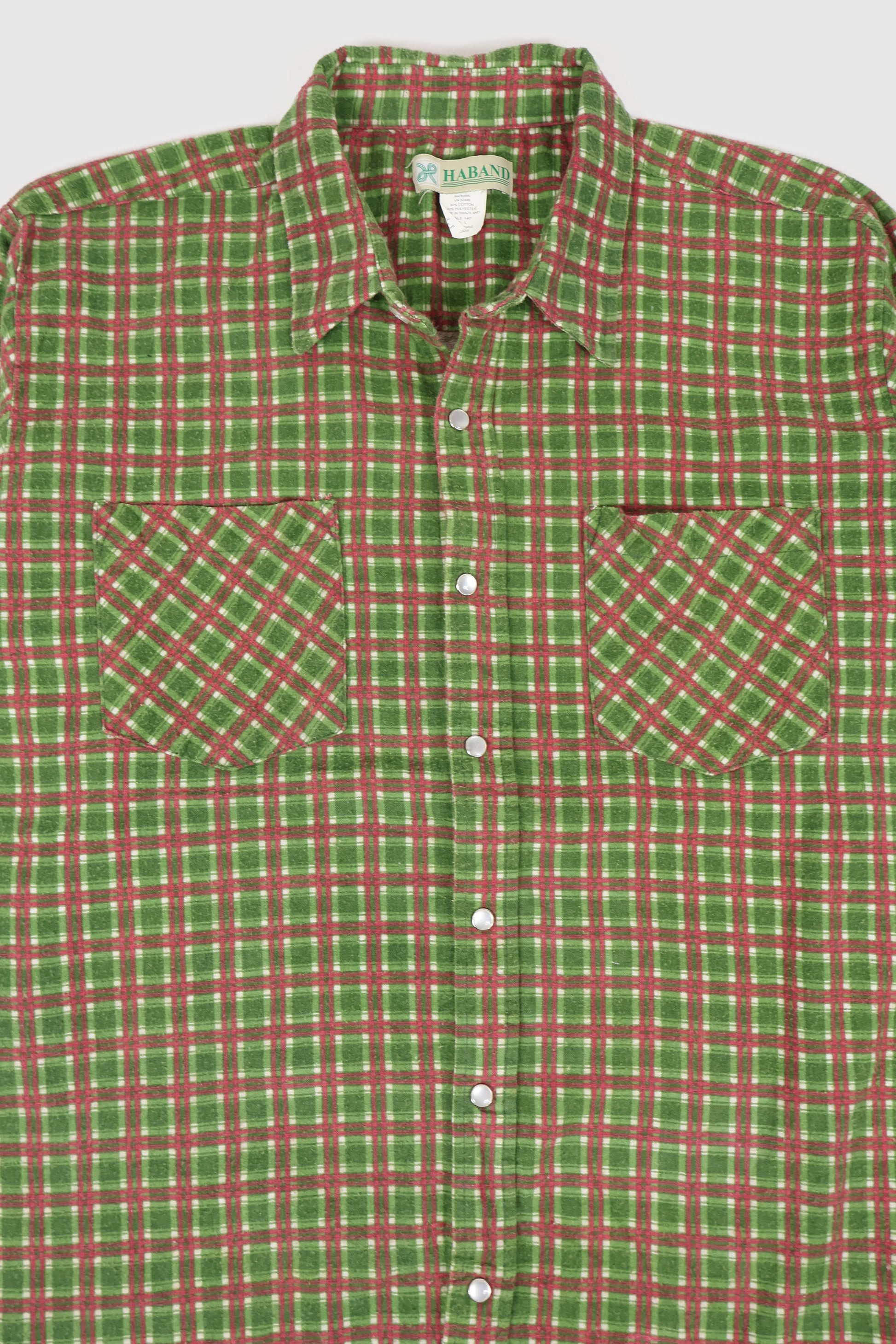 Vintage Flannel Snap Button Shirt Image 1