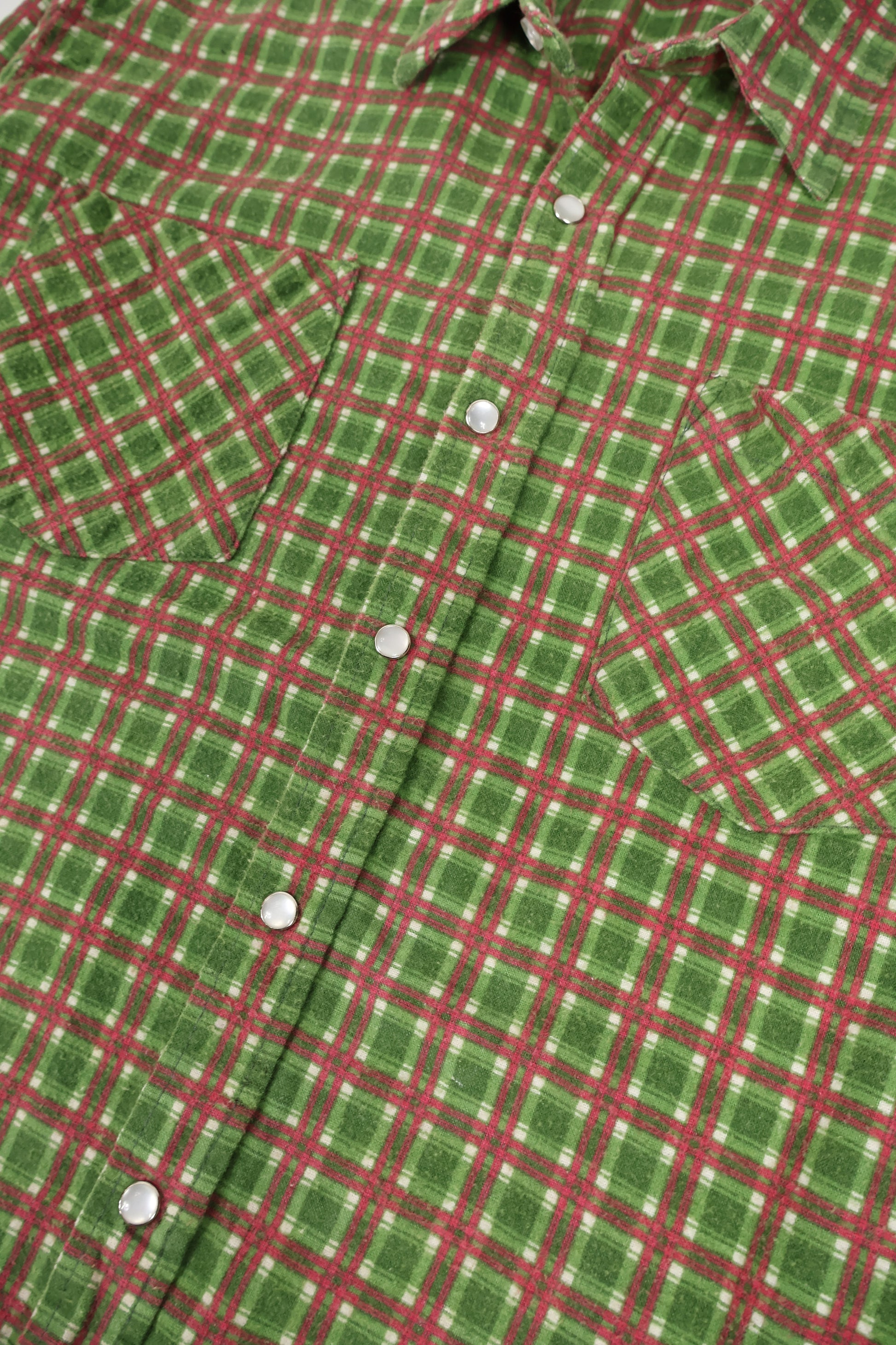 Vintage Flannel Snap Button Shirt Image 3