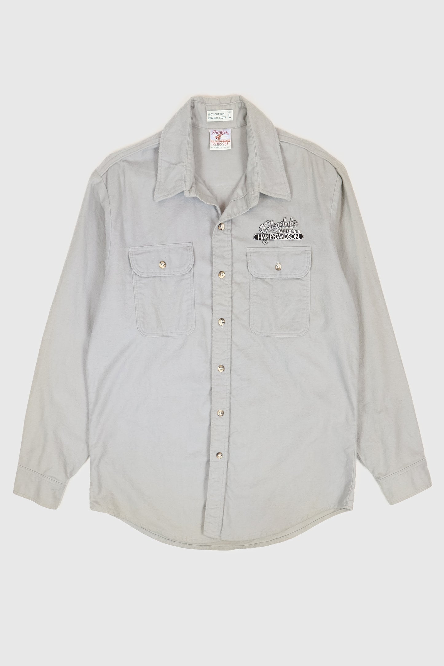 Harley Davidson Glendale California Flannel Button-Down Shirt