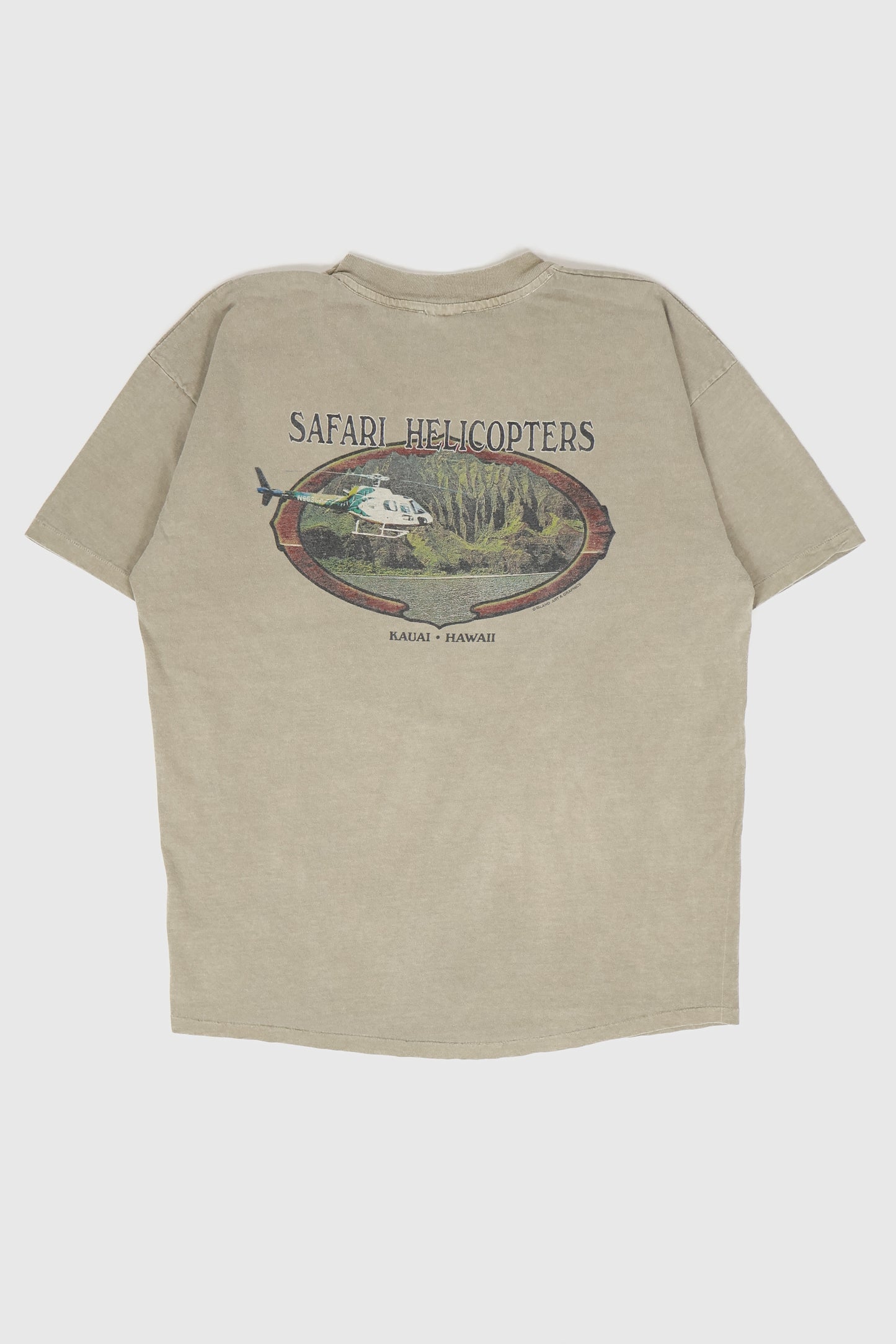 Vintage Safari Helicopters Hawaii Tee Image 1