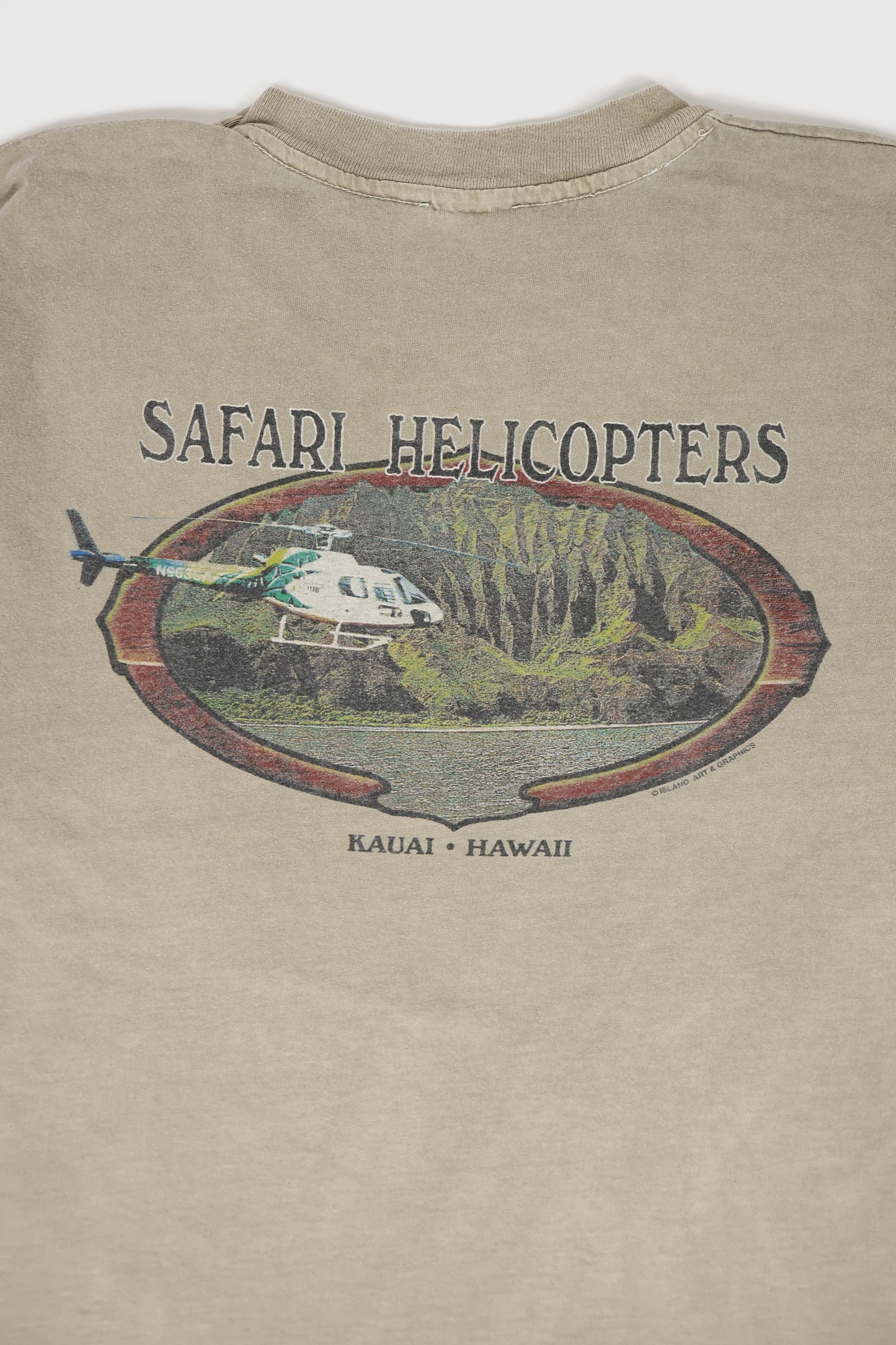 Vintage Safari Helicopters Hawaii Tee Image 4