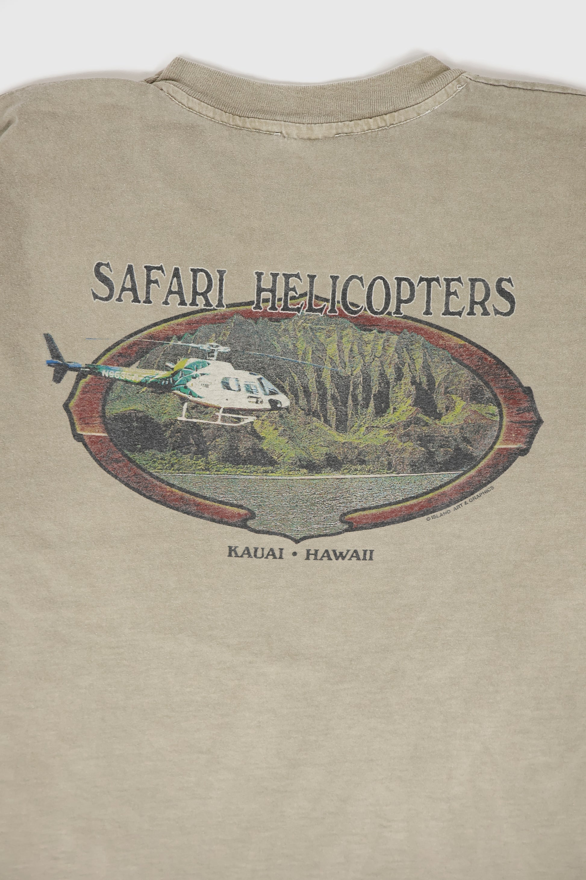Vintage Safari Helicopters Hawaii Tee Image 4