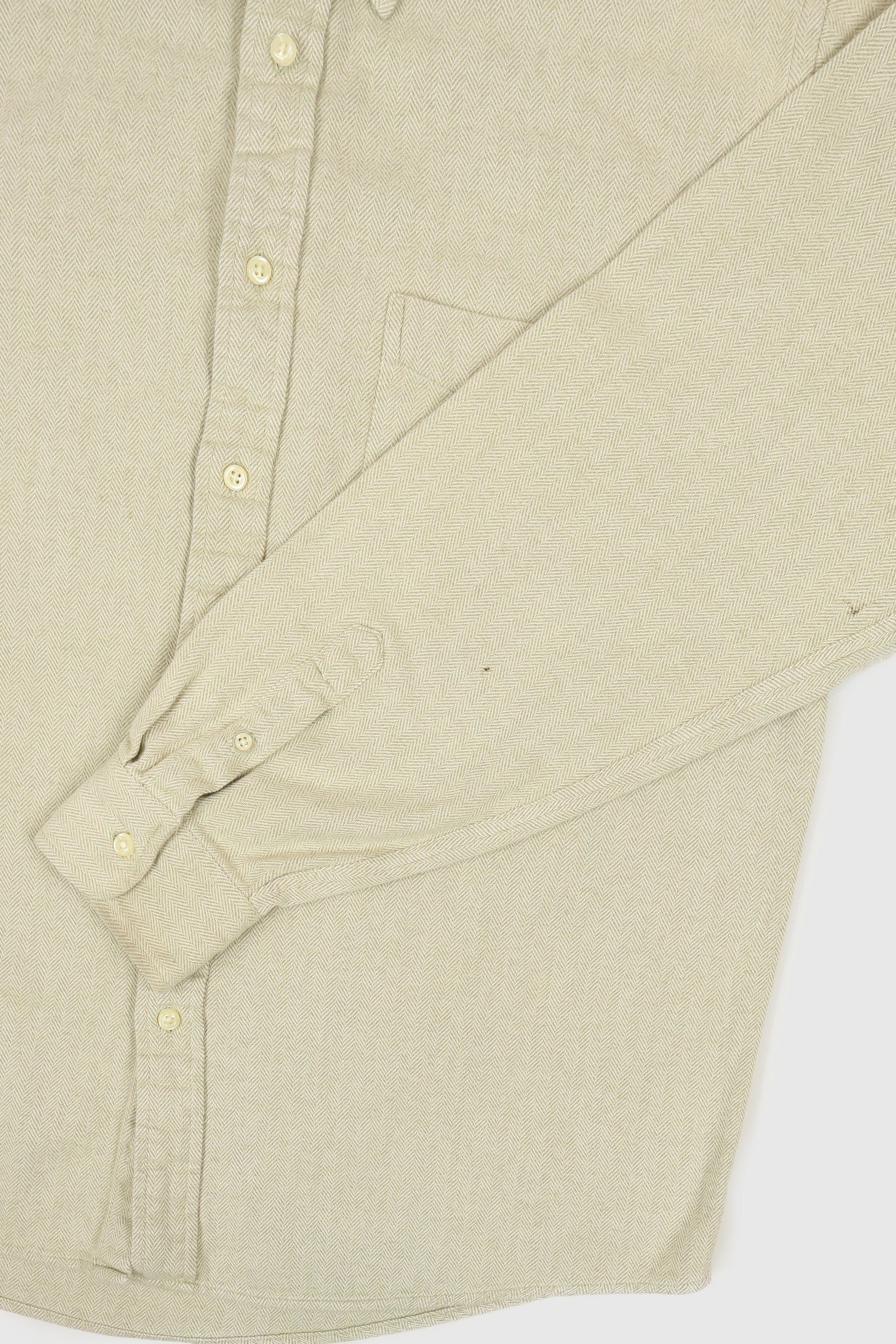 Vintage Heavyweight Herringbone Button-Down Shirt Image 4