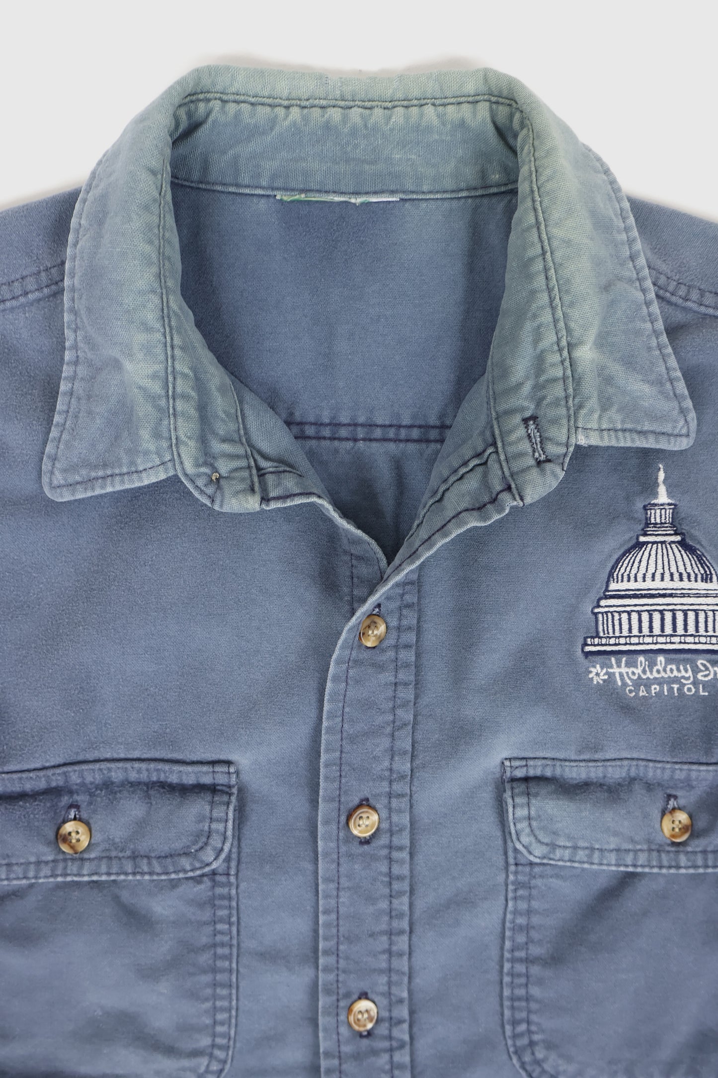 Vintage Faded Holiday Inn Capitol Button-Down Shirt Image 2