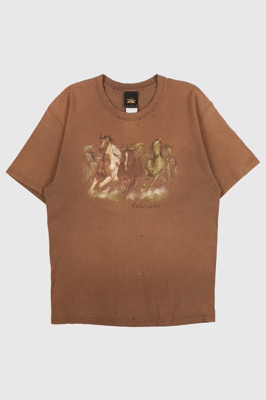 Vintage Distressed Horses Tee Image 0
