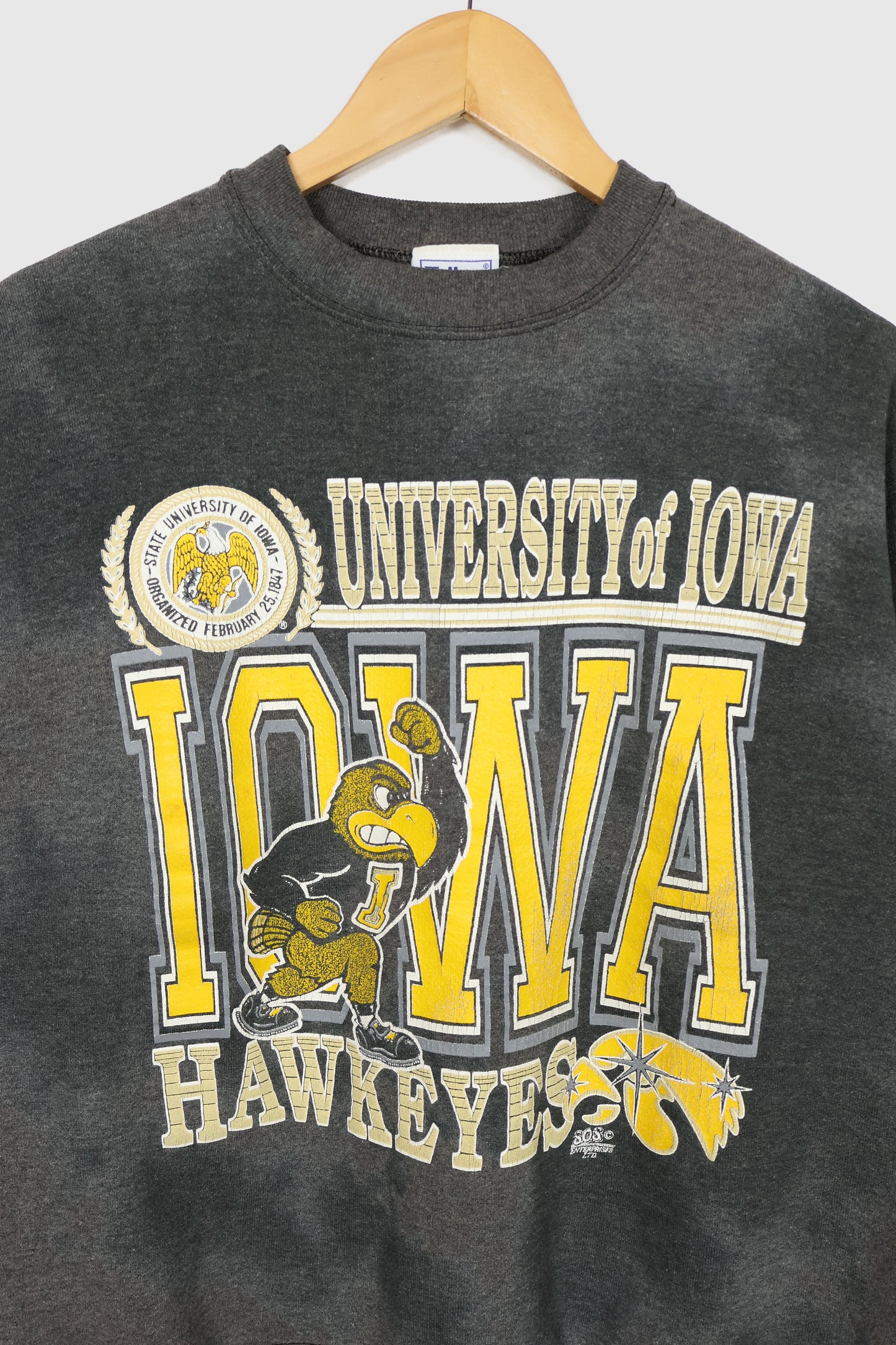 Vintage Faded Iowa Hawkeyes Crewneck