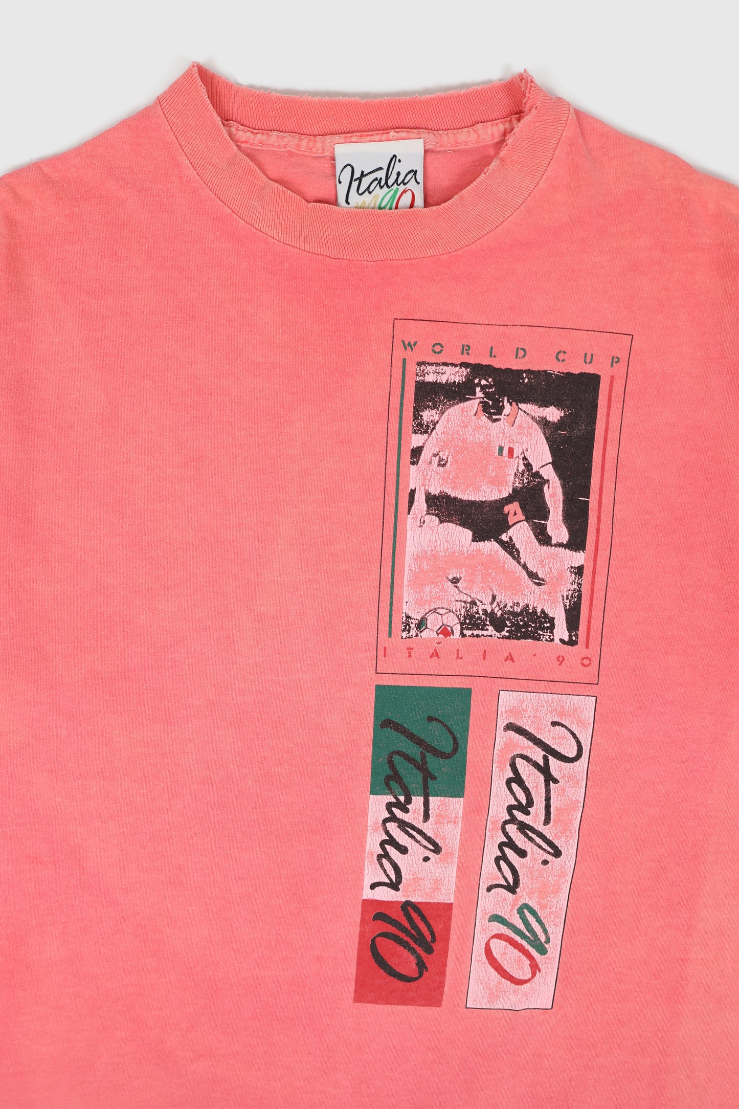 Vintage Italy 1990 World Cup Soccer Tee Image 2