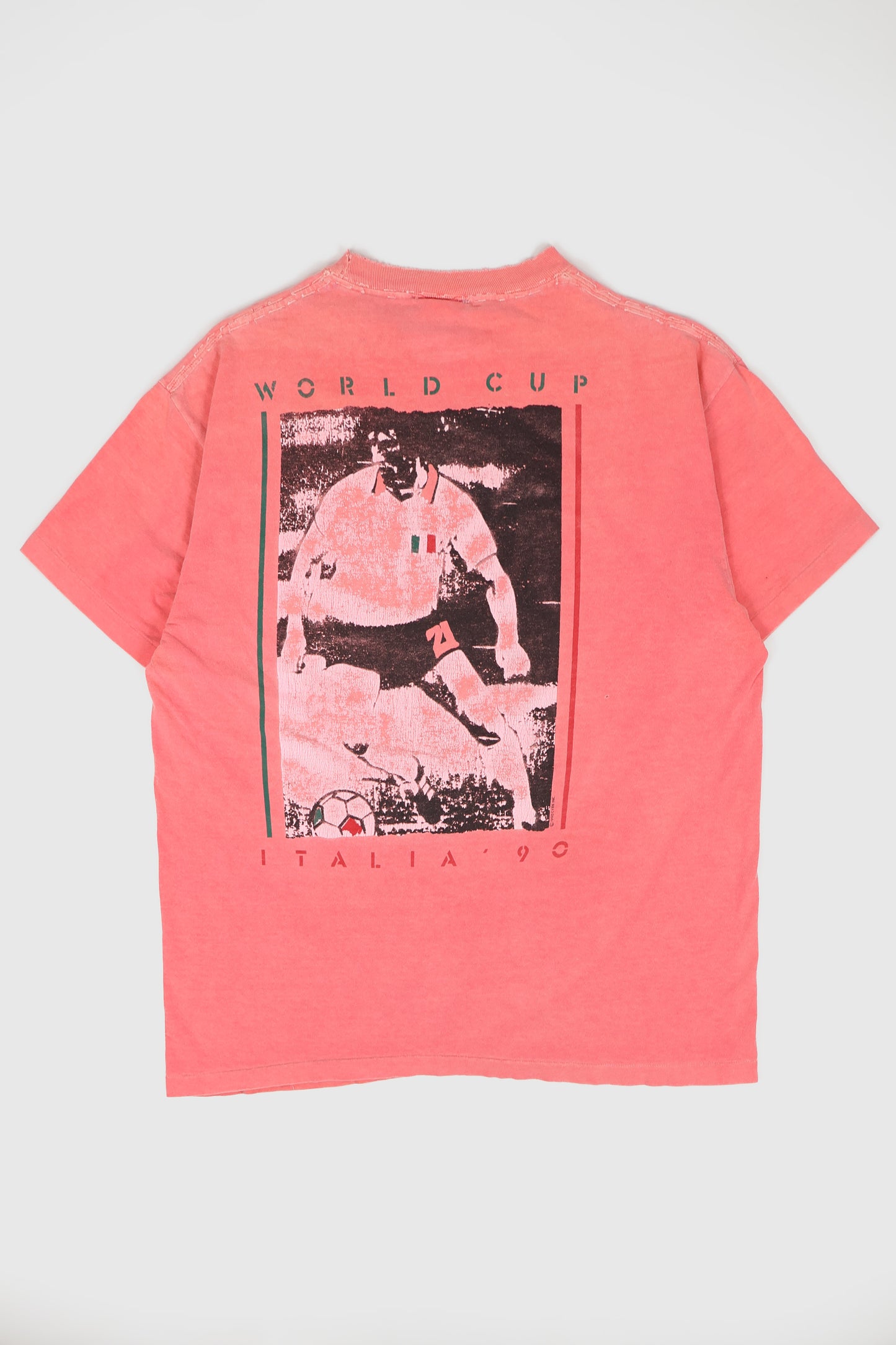 Vintage Italy 1990 World Cup Soccer Tee Image 1
