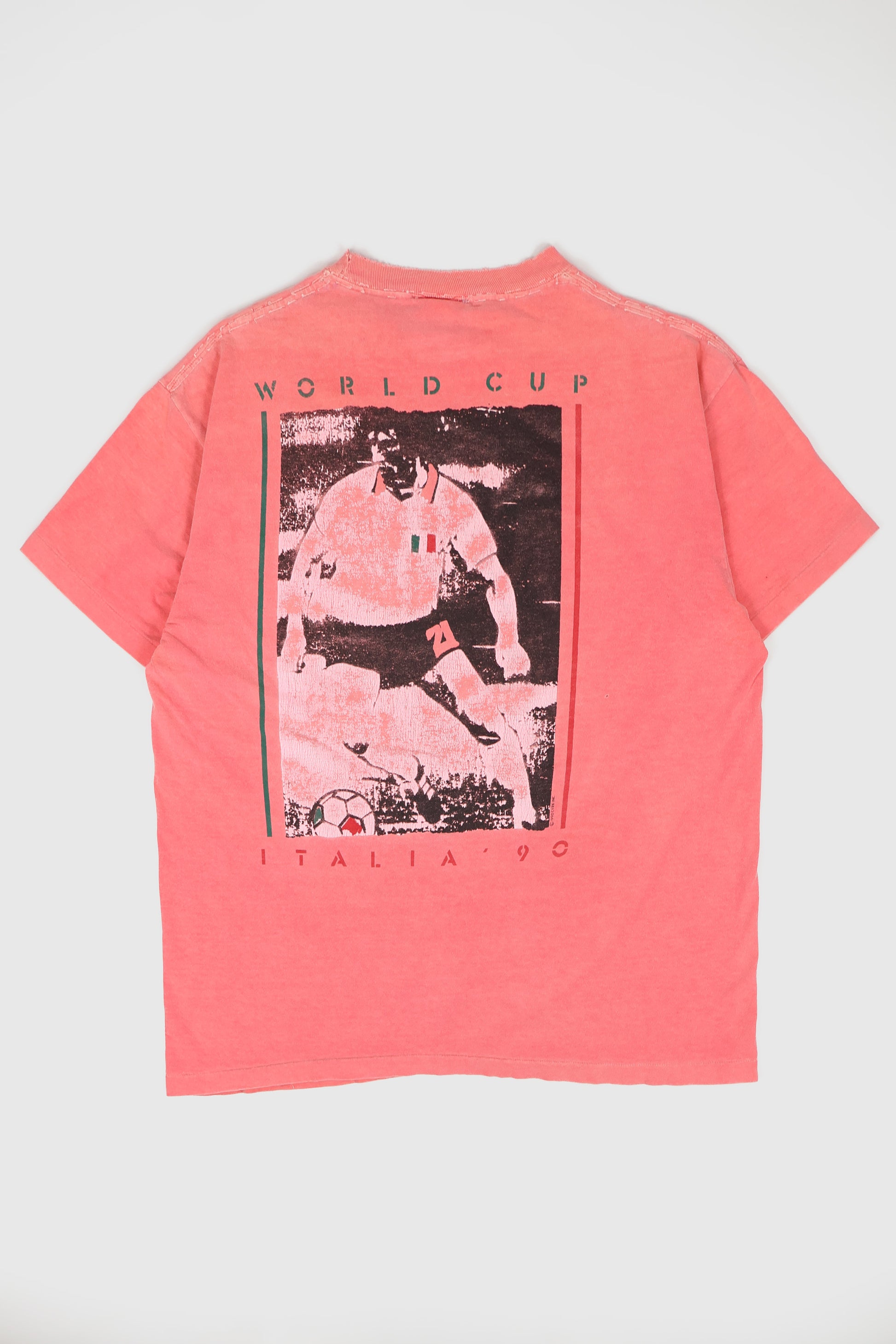Vintage Italy 1990 World Cup Soccer Tee Image 1