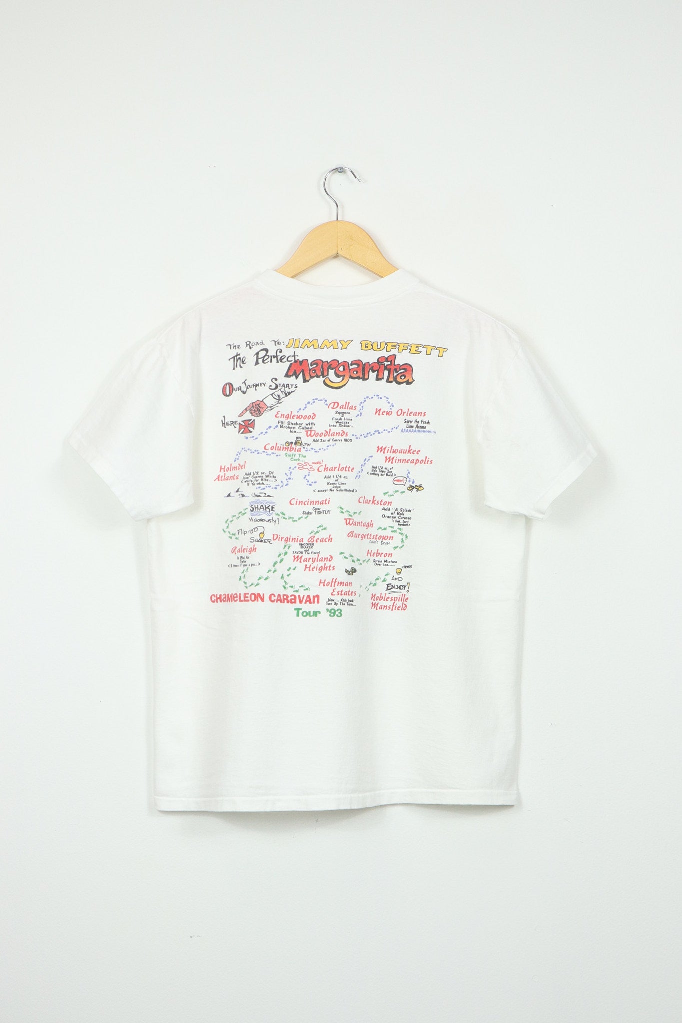 Vintage Jimmy Buffett Chameleon Caravan Tour '93 Tee