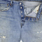 Vintage Distressed Levi's 501 Straight Fit Jeans