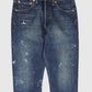 Vintage Levi's 501 Straight Fit Paint Splatter Jeans