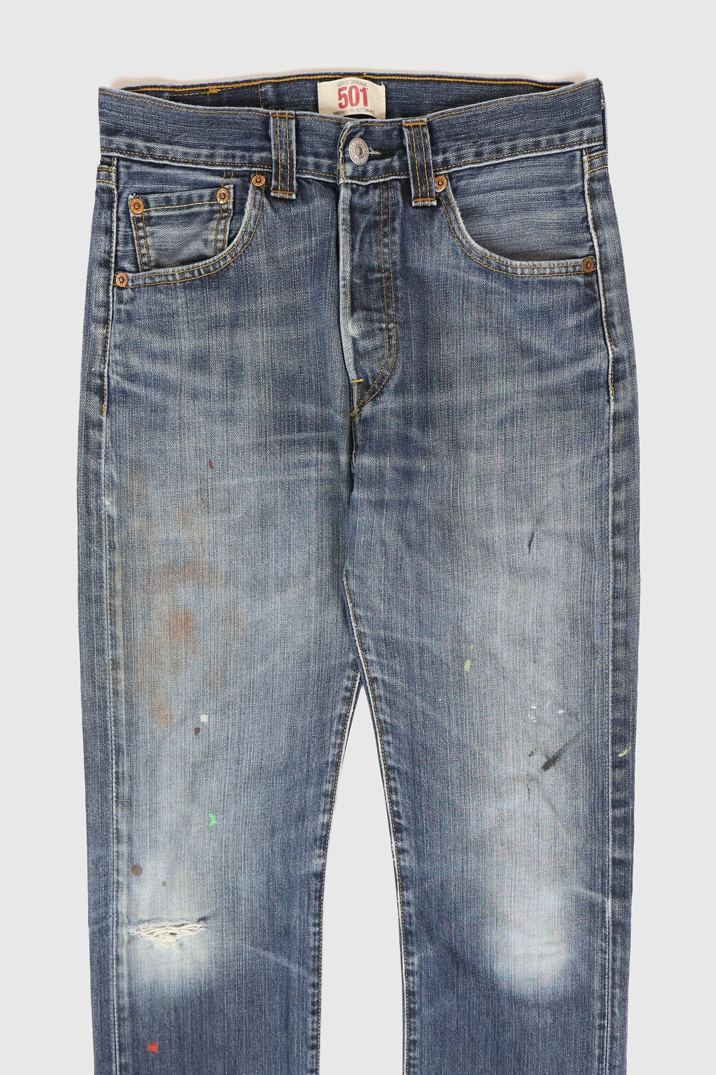 Vintage Levi's 501 Distressed Jeans Image 2