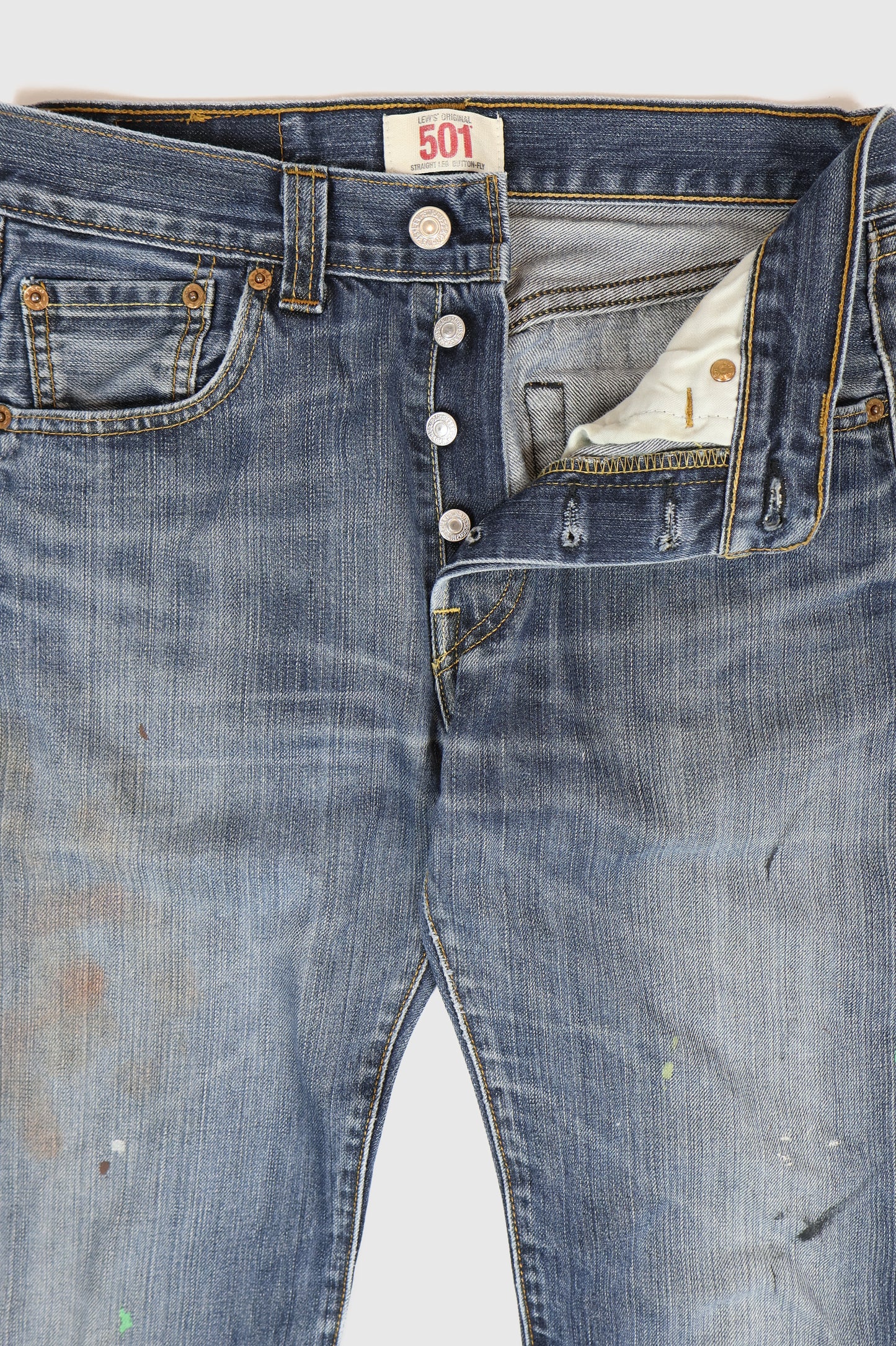 Vintage Levi's 501 Distressed Jeans Image 3