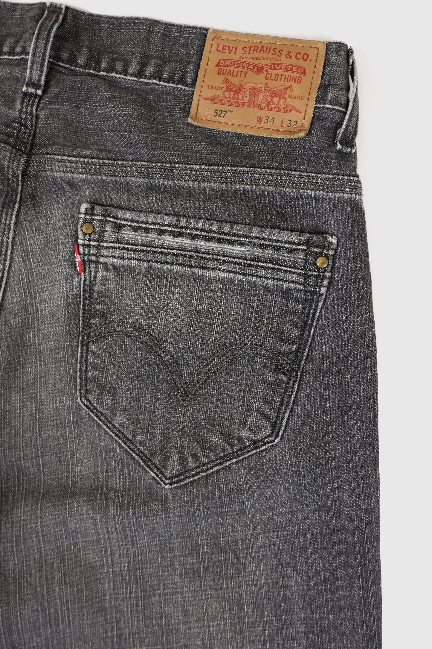 Vintage Levi's Black Boot Cut Jeans Image 3
