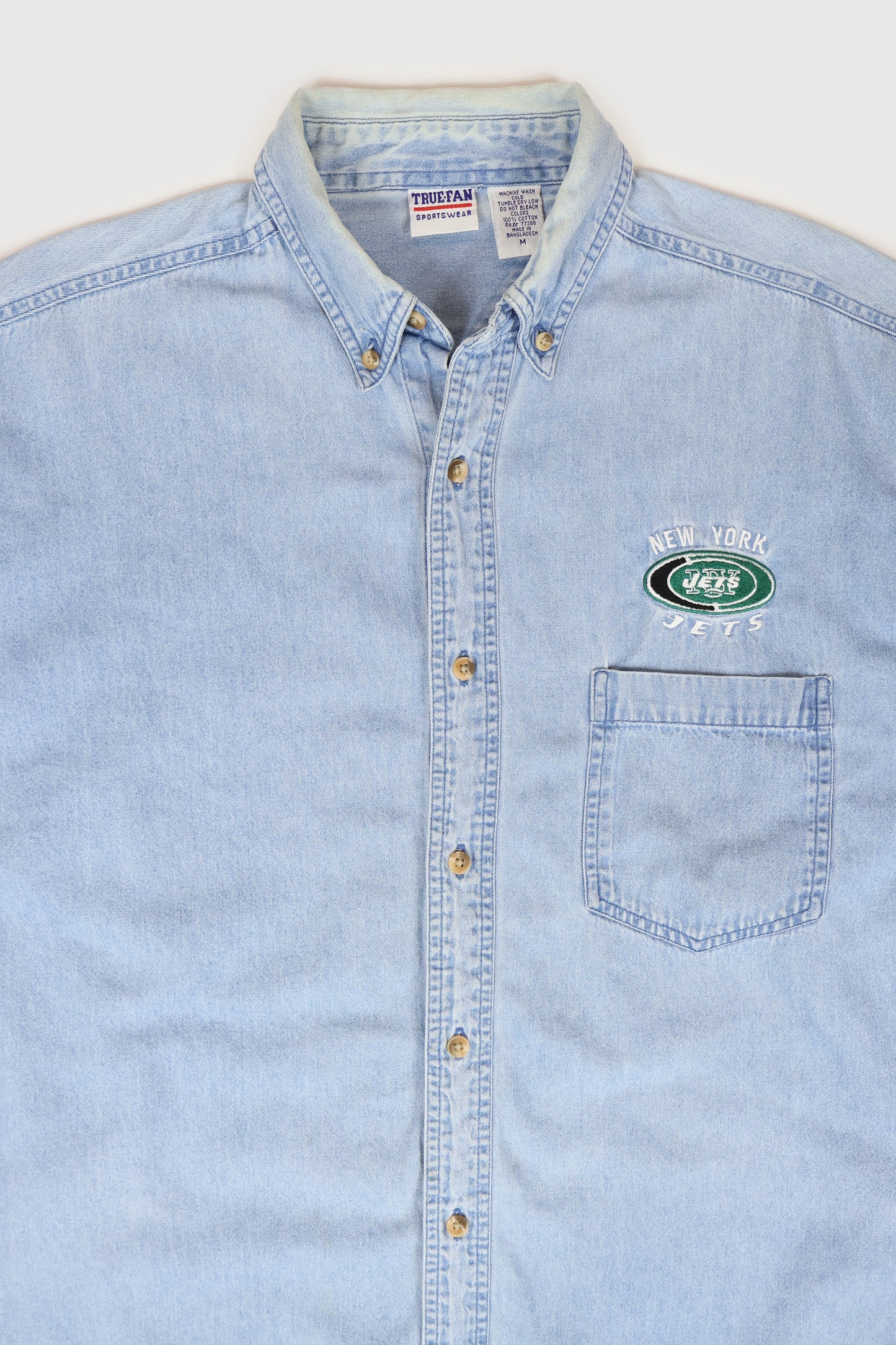 Vintage New York Jets Button-Down Shirt Image 1