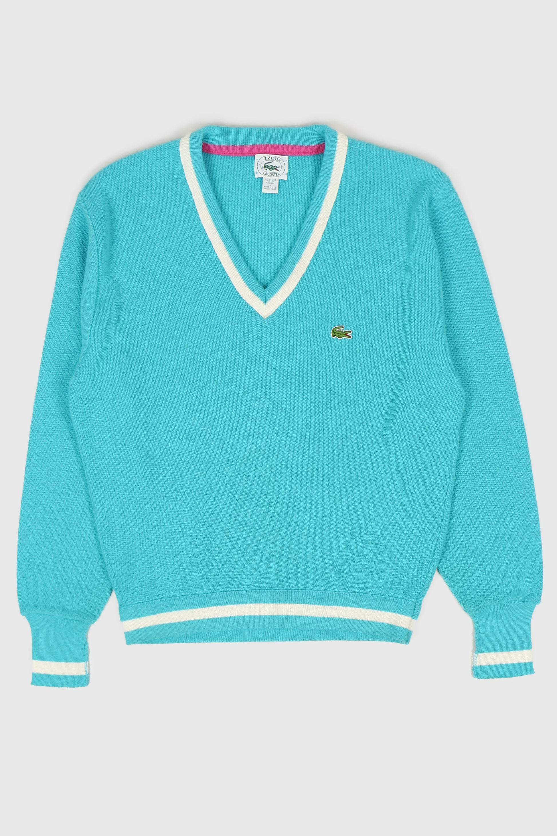 Vintage Lacoste V-neck Sweater Image 0
