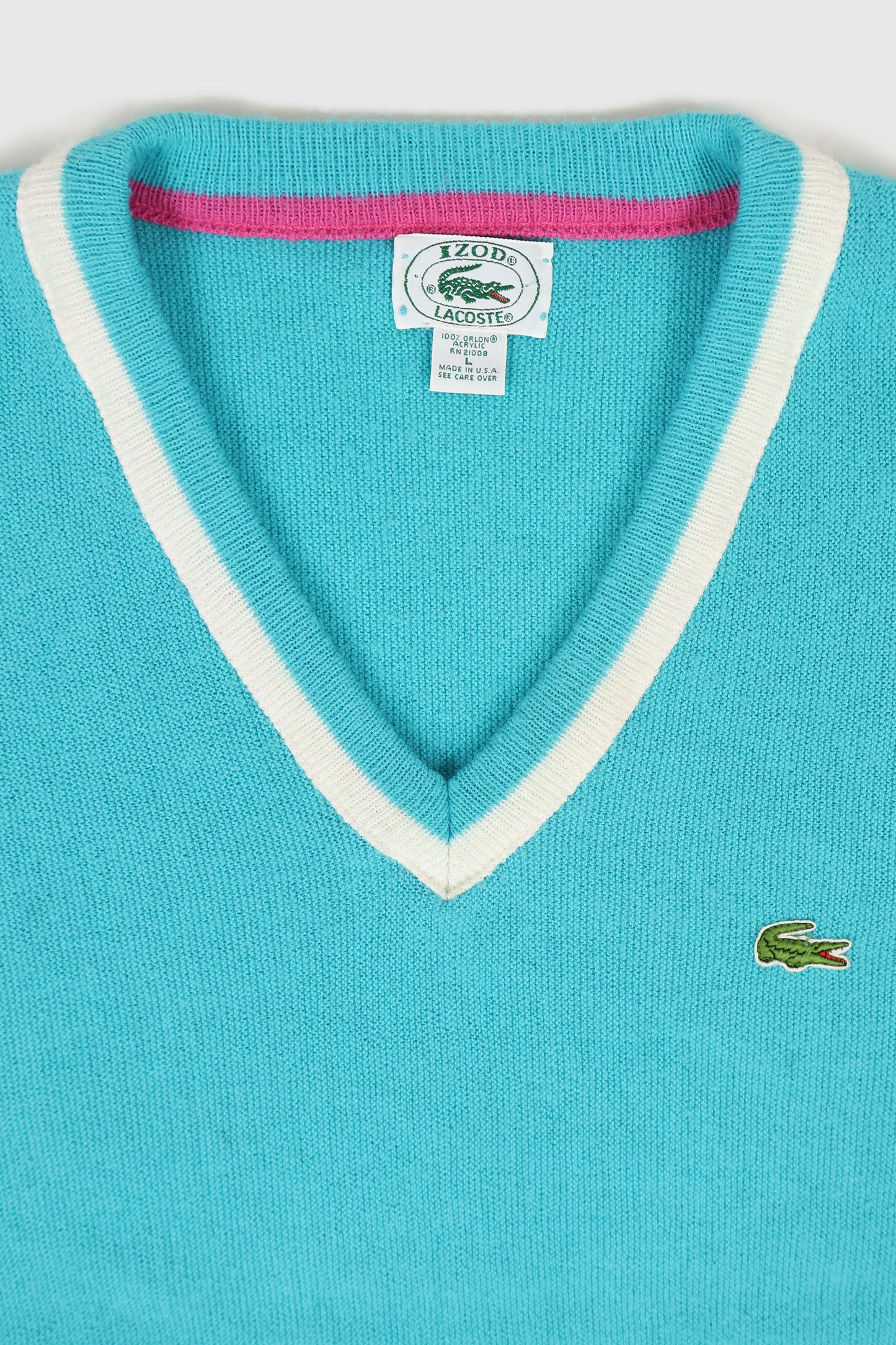 Vintage Lacoste V-neck Sweater Image 2