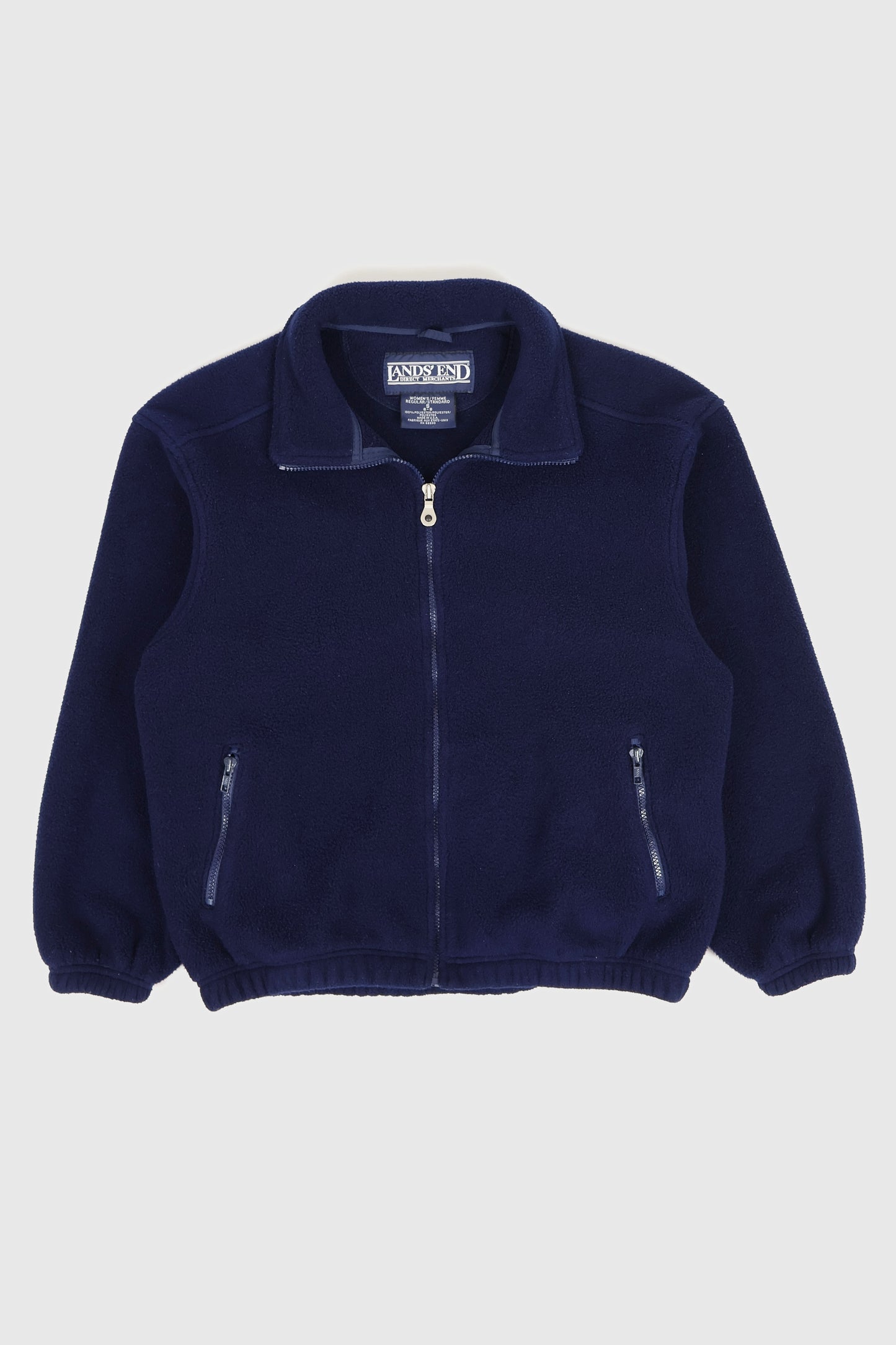 Vintage Lands End Full Zip Fleece Jacket Image 0