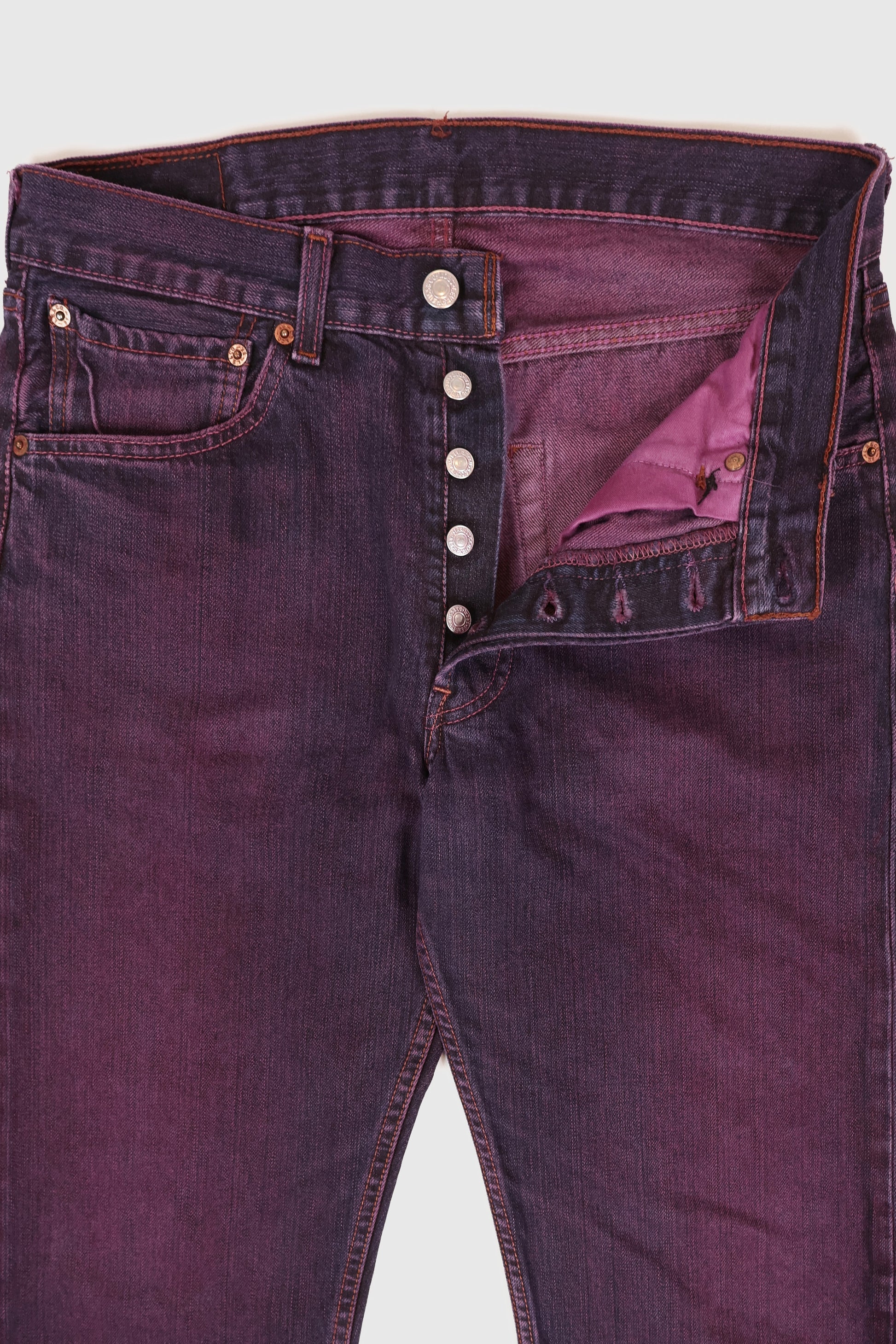 Vintage Levi's Overdyed 501 Straight Fit Jeans Image 3