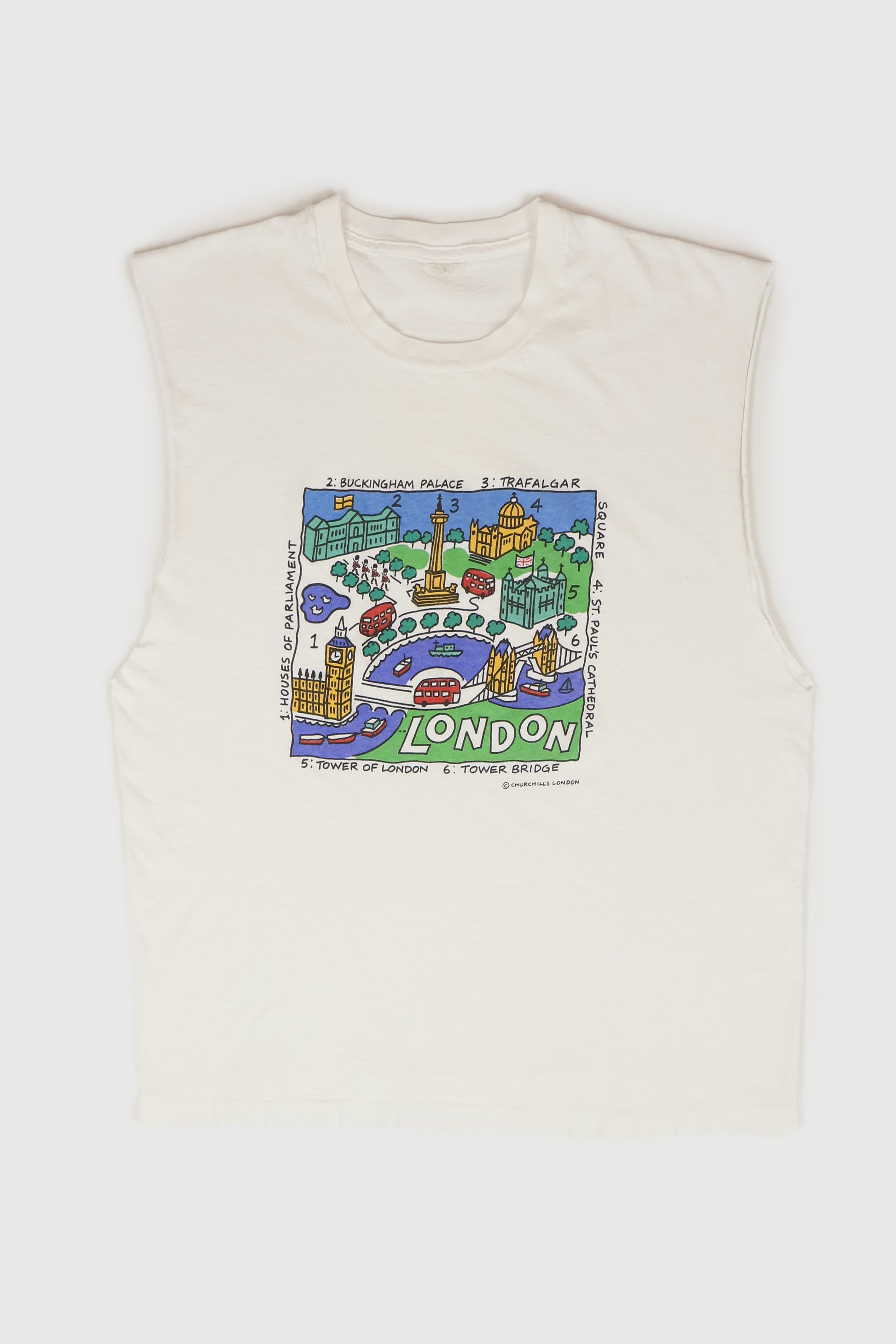 Vintage London Sleeveless Tee Image 0