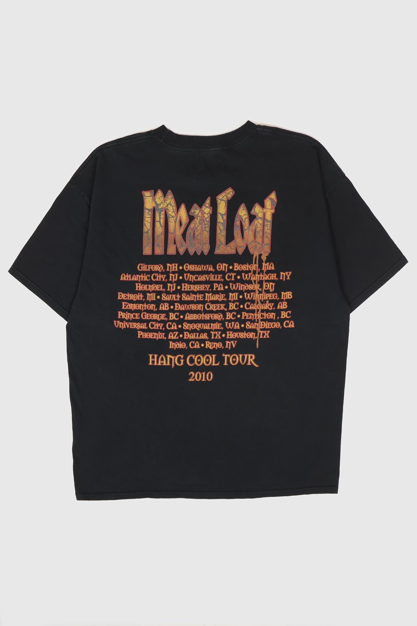 Vintage Meat Loaf Hang Cool 2010 Tour Tee Image 1