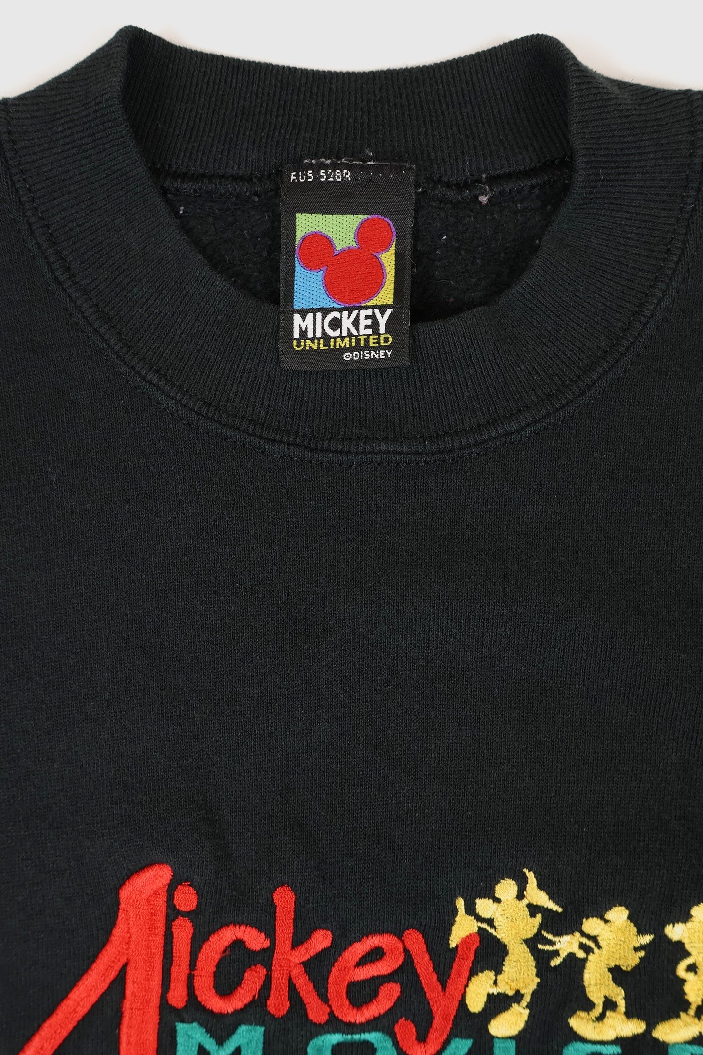 Vintage Embroidered Mickey Mouse Crewneck Image 2